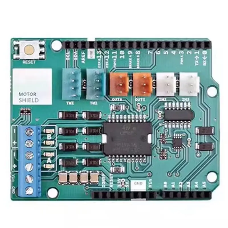 B48A For Arduino Motor Shield Rev3 A000079 L298P Dual Full Bridge Drive Board For UNO R3 Compatible
B48A For Arduino Motor Shield Rev3 A000079 L298P Dual Full Bridge Drive Board For UNO R3 Compatible