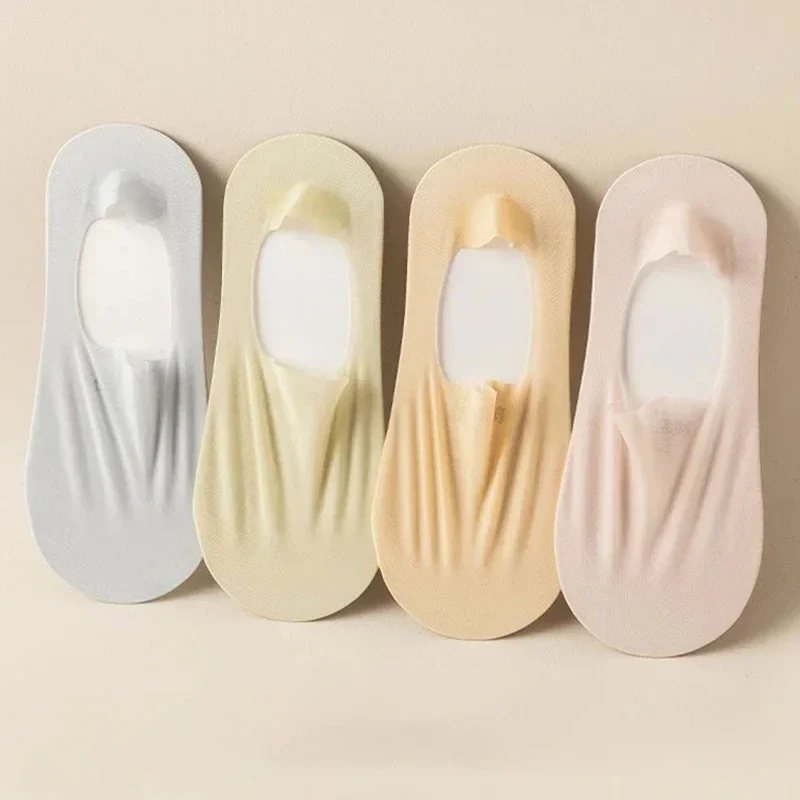 5 Pairs/Lot Women's Summer Ultra-thin Invisible Socks Low Cut Silicone Anti-slip Mesh No Show Ice Silk Solid Boat Socks
5 Pairs/Lot Women's Summer Ultra-thin Invisible Socks Low Cut Silicone Anti-slip Mesh No Show Ice Silk Solid Boat Socks