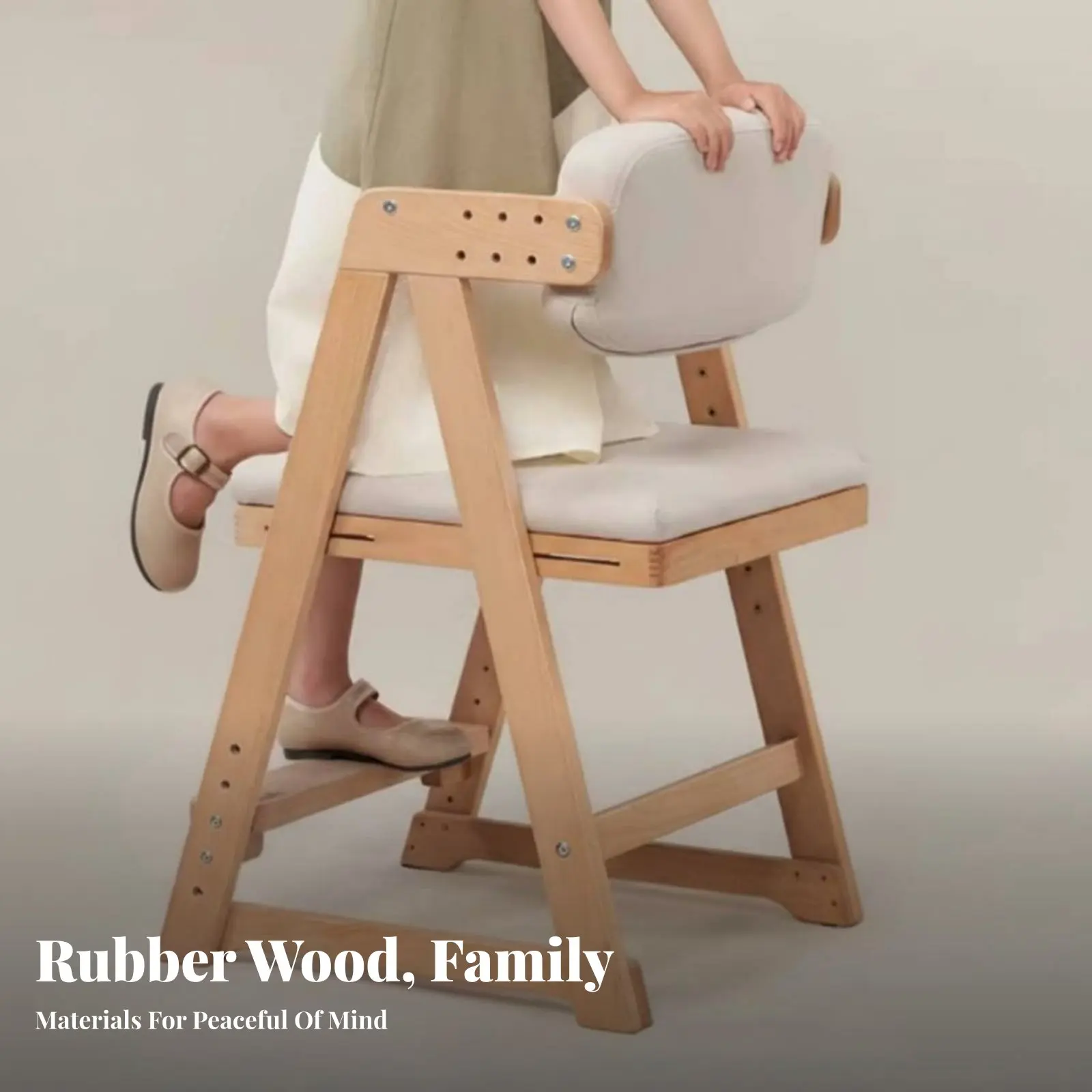 Adjustable Wooden Desk Chair Sturdy Wood Frame Adjustable Desk Chair Stable Base Built-in Footrest for Study Room, Bedroom
Adjustable Wooden Desk Chair Sturdy Wood Frame Adjustable Desk Chair Stable Base Built-in Footrest for Study Room, Bedroom