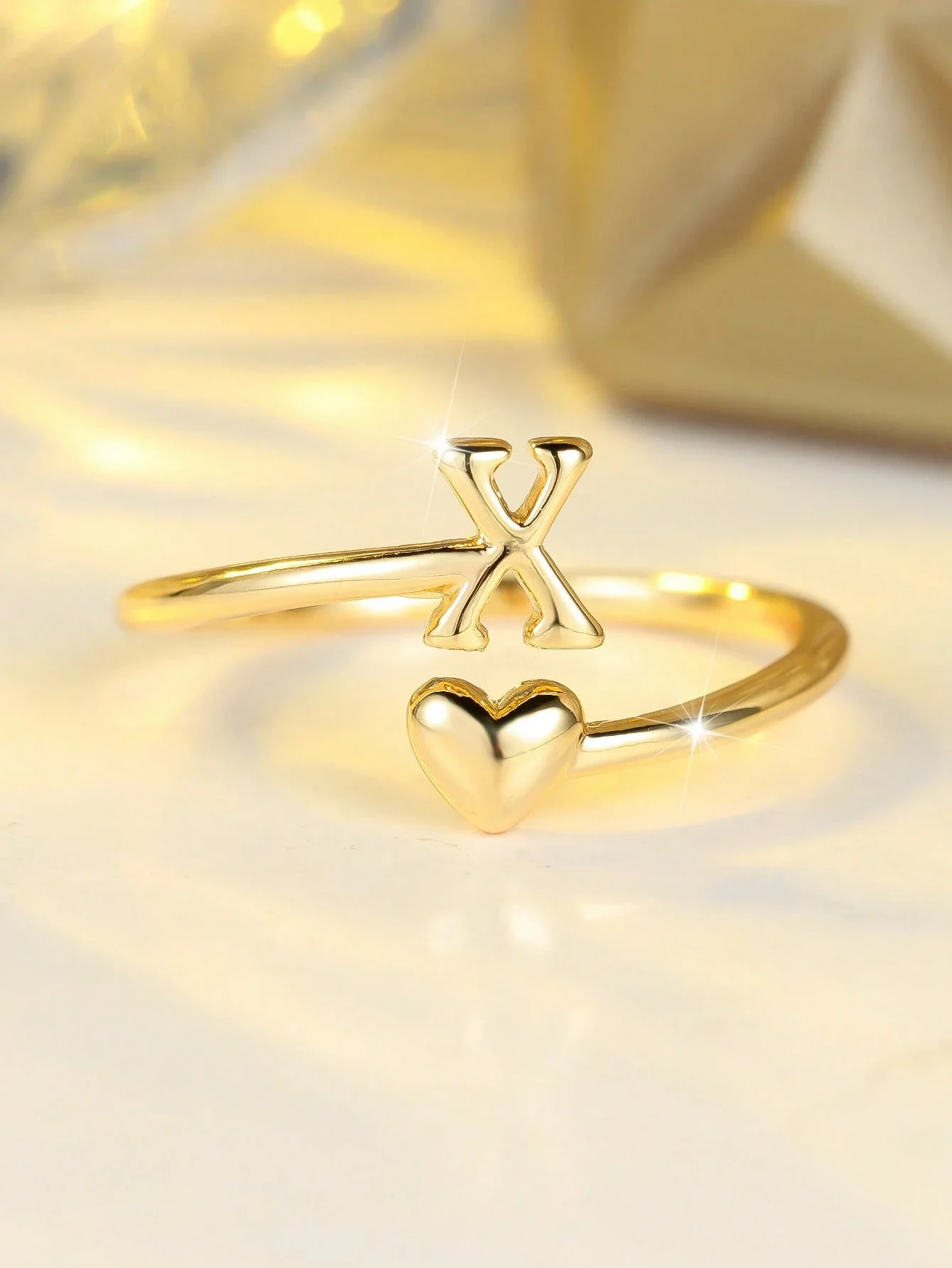 Позолоченное кольцо с сердечком и буквой, многослойное, для женщин, в подарок
Позолоченное кольцо с сердечком и буквой, многослойное, для женщин, в подарок