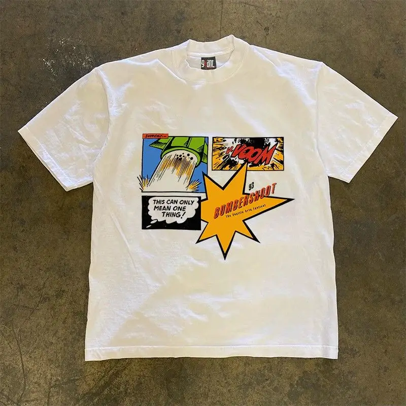 Heavyweight and impervious! Summer rocket launch American retro oversize male couple short sleeved T-shirt top graphic t shirts
Heavyweight and impervious! Summer rocket launch American retro oversize male couple short sleeved T-shirt top graphic t shirts