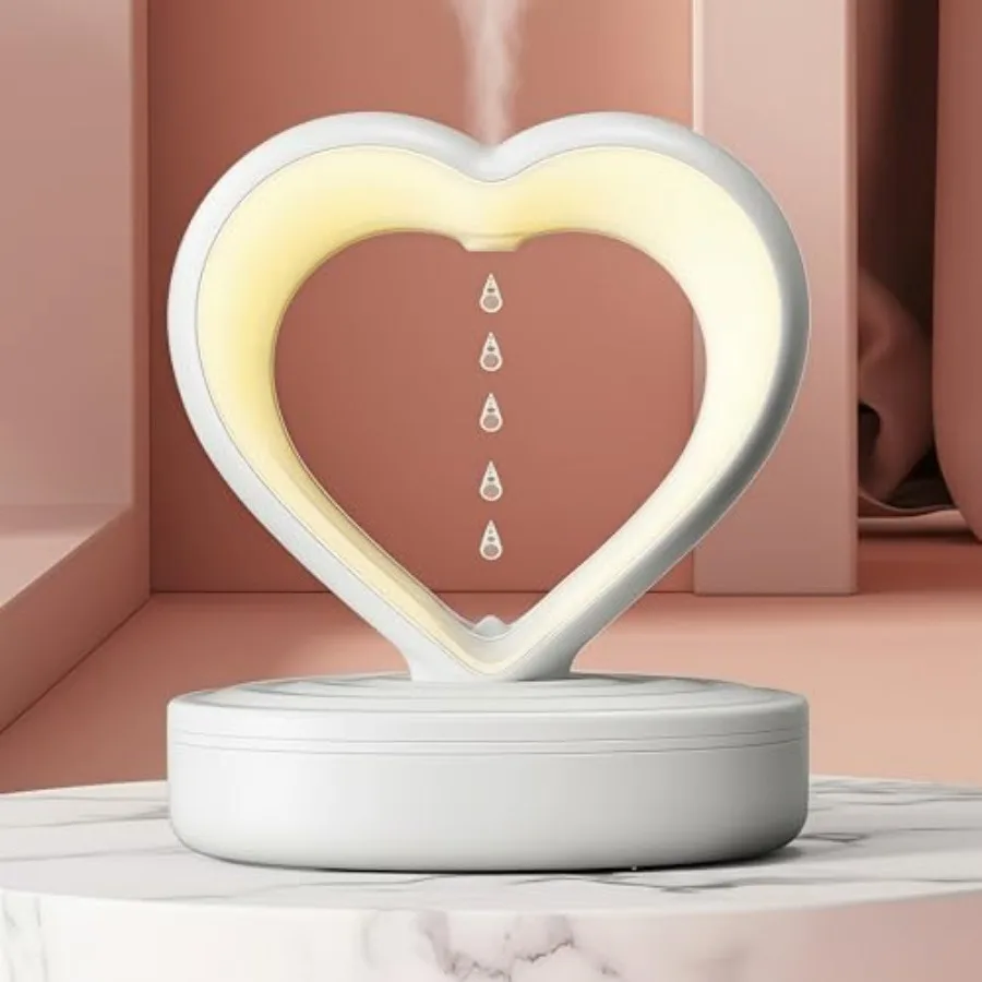 Anti-Gravity Humidifier for Bedroom and Office 800ml Heart-Shaped Design with Floating Water Droplets Cool Mist Humidifier for
Anti-Gravity Humidifier for Bedroom and Office 800ml Heart-Shaped Design with Floating Water Droplets Cool Mist Humidifier for