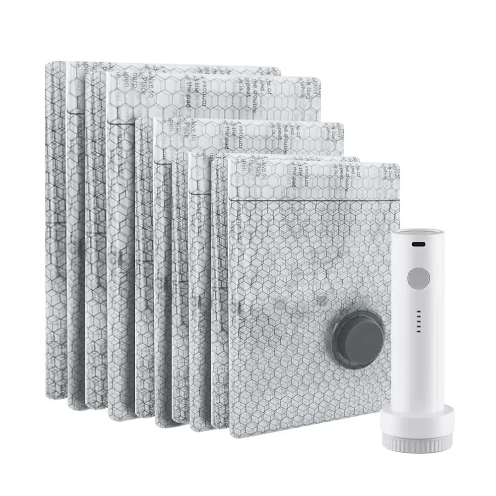 Free ShippingFree Shipping15 PCS Vacuum Seal Bags, Compression Space Saver with Electric Air Pump and Hand Pump, For Travel, Ho
Free ShippingFree Shipping15 PCS Vacuum Seal Bags, Compression Space Saver with Electric Air Pump and Hand Pump, For Travel, Ho