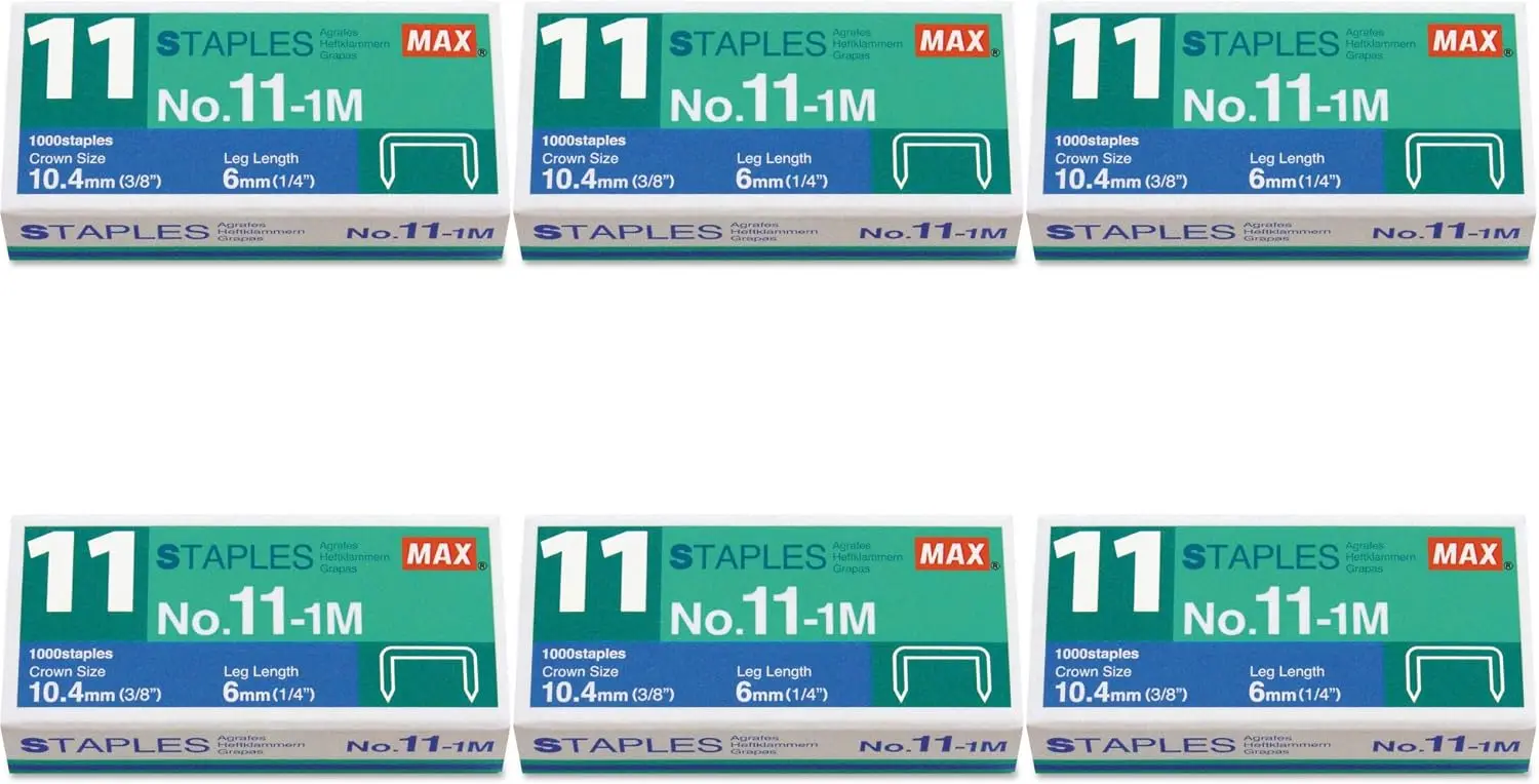 6-Pack Flat-Clinch Chisel Point Staples for Vaimo Staplers, Galvanized Finish
6-Pack Flat-Clinch Chisel Point Staples for Vaimo Staplers, Galvanized Finish