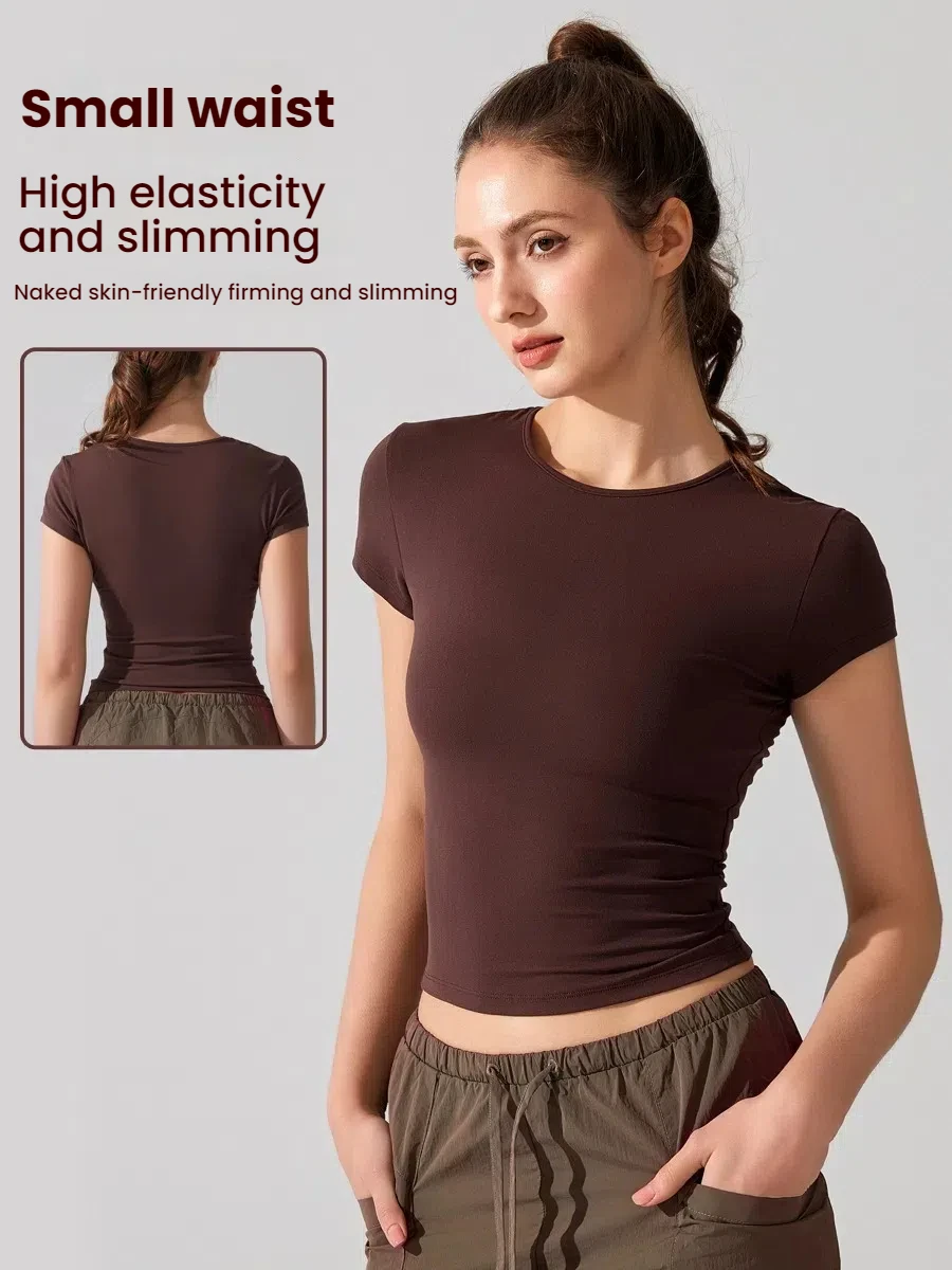 Women's Slim Fit Workout T-Shirt Breathable Quick Dry Yoga Top for Running Gym Casual O-Neck Athletic Tee
Women's Slim Fit Workout T-Shirt Breathable Quick Dry Yoga Top for Running Gym Casual O-Neck Athletic Tee
