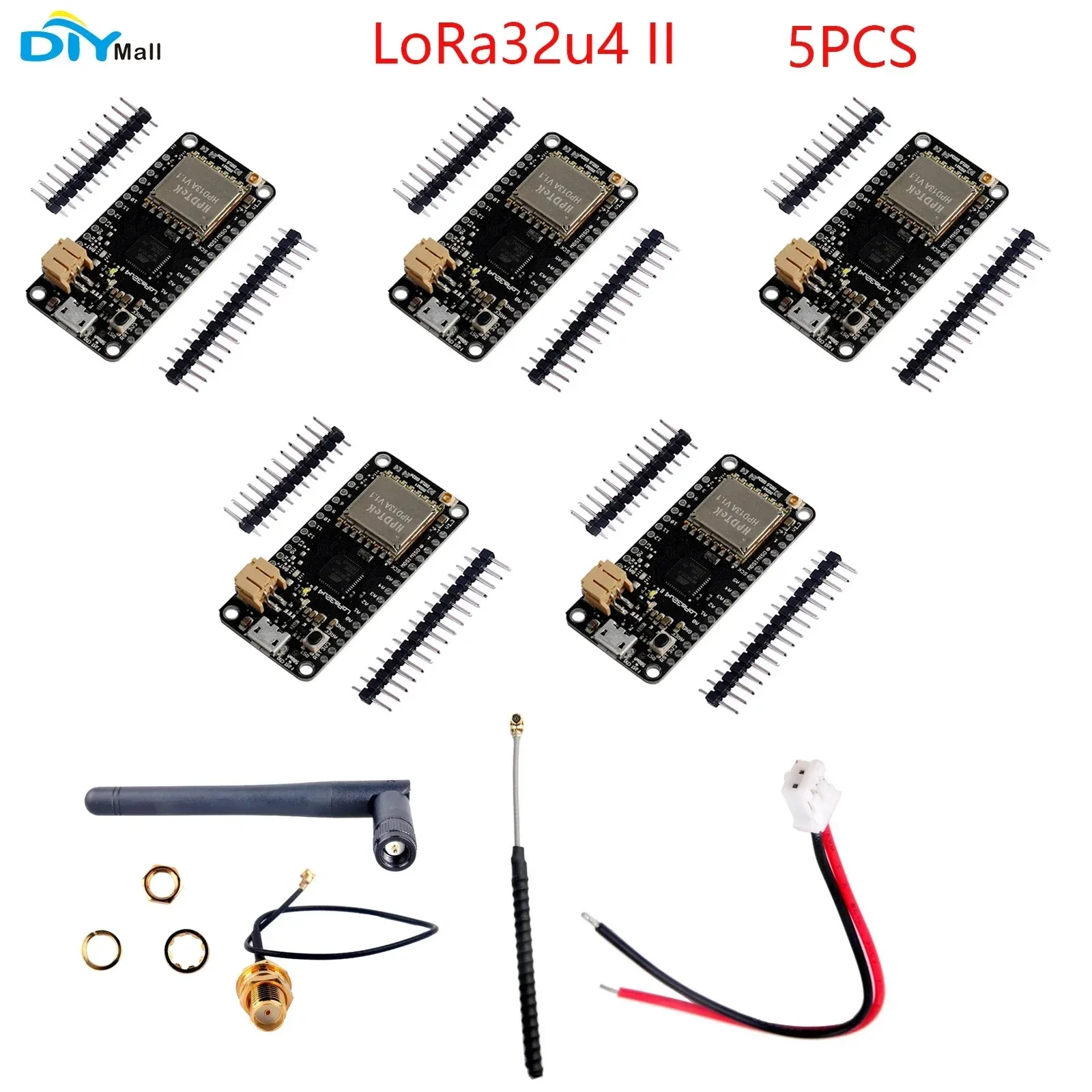 DIYmall LoRa32u4 II Development Board SX1276 HPD13 915MHz Low-Power Lora Module for Arduino IoT
DIYmall LoRa32u4 II Development Board SX1276 HPD13 915MHz Low-Power Lora Module for Arduino IoT