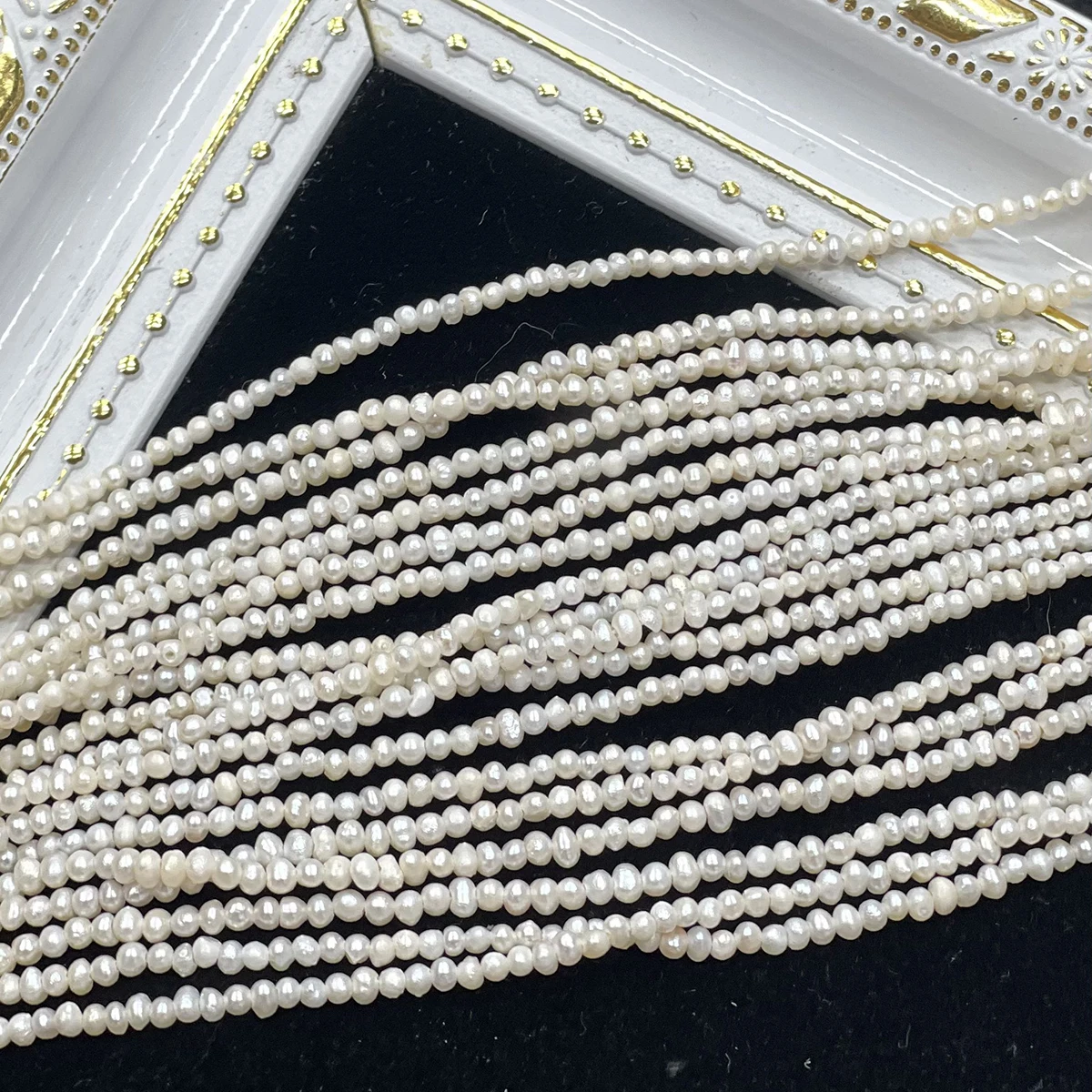 Natural Freshwater Pearl White Beads with Drilled Holes 2-3mm Isolate Bead Jewelry Make DIY Necklace Bracelet Accessories Women
Natural Freshwater Pearl White Beads with Drilled Holes 2-3mm Isolate Bead Jewelry Make DIY Necklace Bracelet Accessories Women