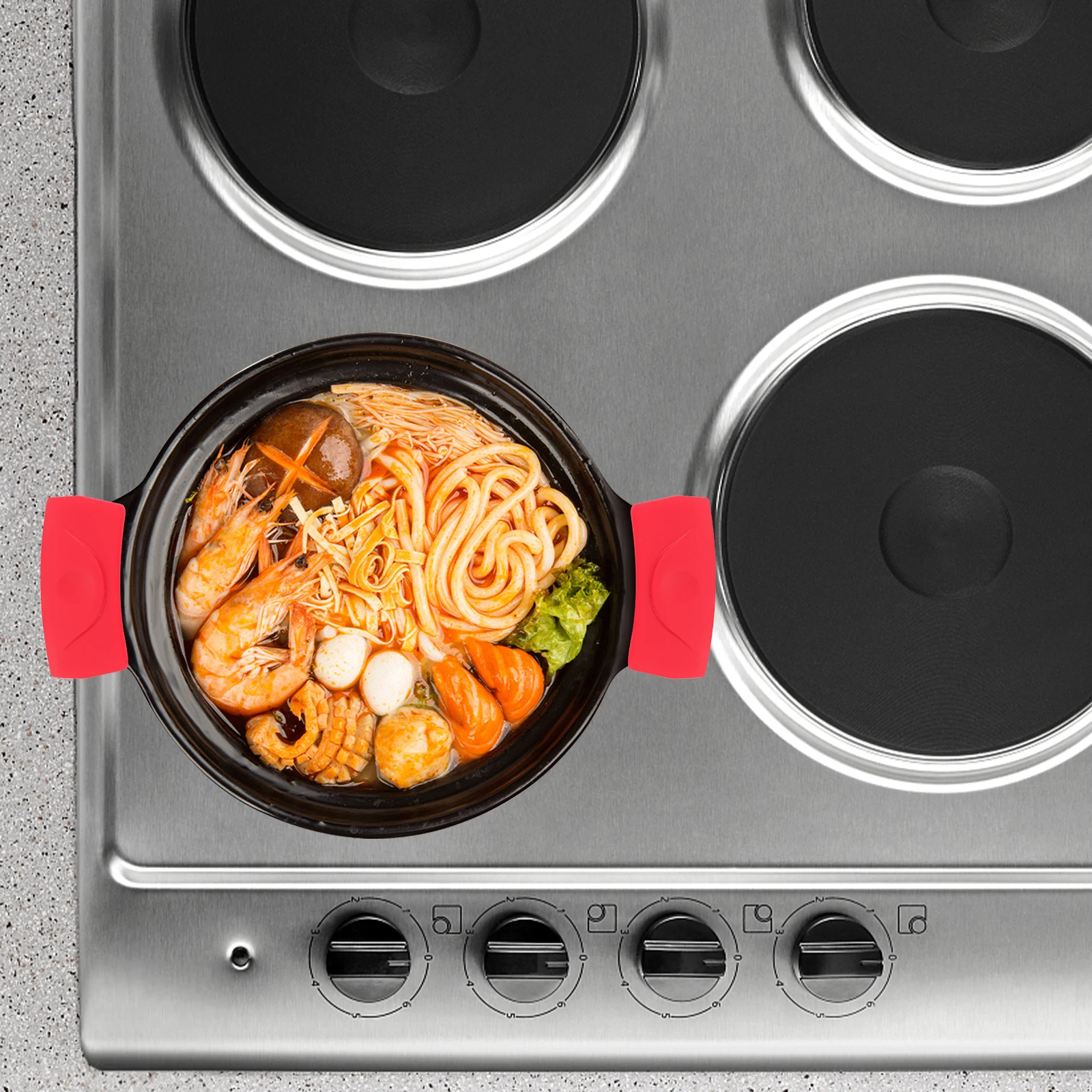 1Pair Silicone Pot Handle Holder Heat Resistant Non-Slip Pot Grip Cover Pan Handle Protector Cooking Tool Wok Grip Sleeves
1Pair Silicone Pot Handle Holder Heat Resistant Non-Slip Pot Grip Cover Pan Handle Protector Cooking Tool Wok Grip Sleeves