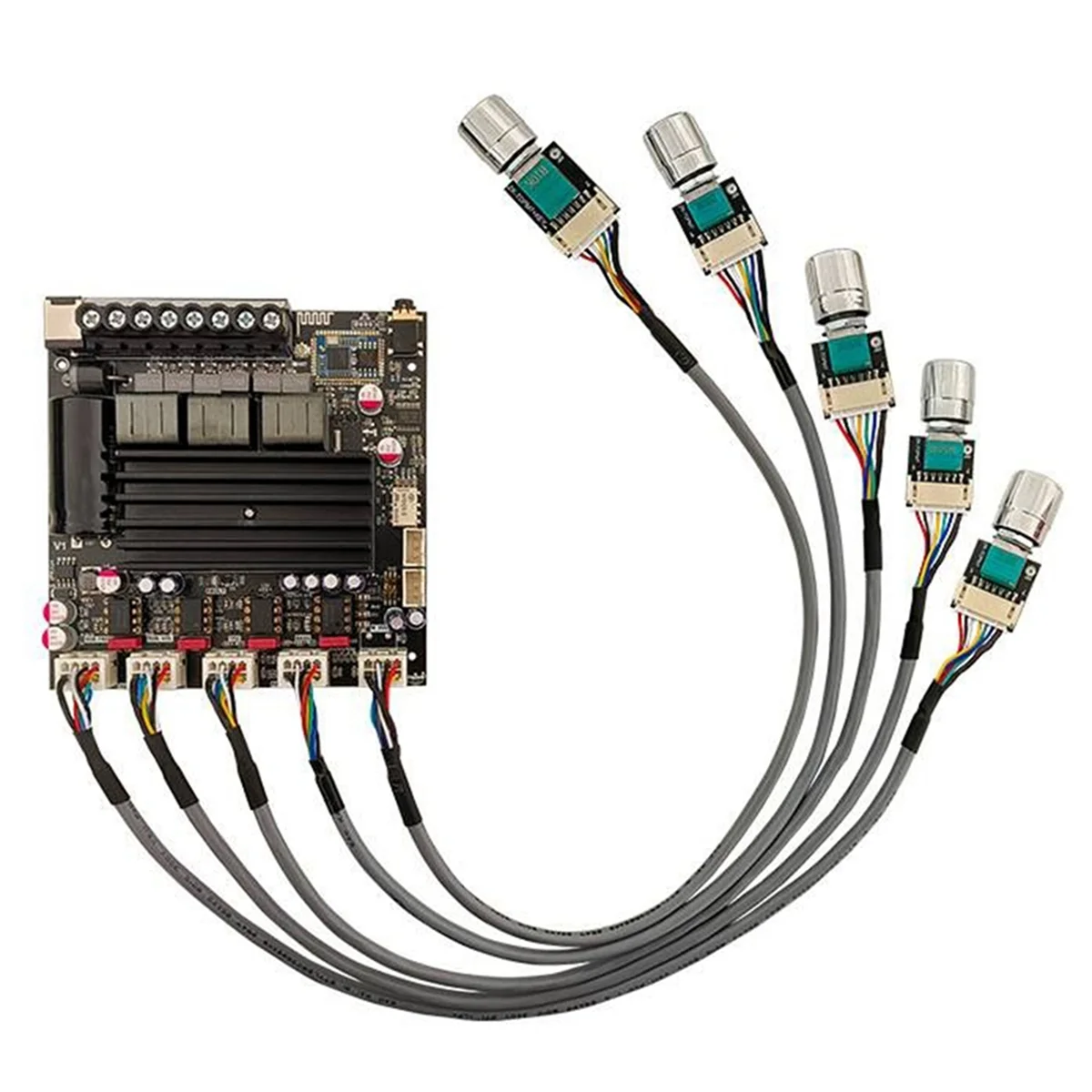 T06C-ZK-APTX1 Bluetooth Digital Amplifier 2.1 Channel Qualcomm BT Amplifier Board 100W+100W+200W Bass Amp QCC3034+TPA3221 C
T06C-ZK-APTX1 Bluetooth Digital Amplifier 2.1 Channel Qualcomm BT Amplifier Board 100W+100W+200W Bass Amp QCC3034+TPA3221 C