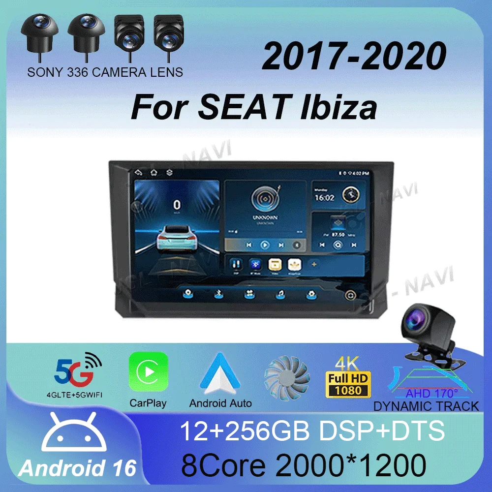 Android 16 Car Gps Navigation Multimedia Player For SEAT Ibiza 2017 2018 2019 2020 Voice Control Carplay Auto RDS WIFI DSP 4G
Android 16 Car Gps Navigation Multimedia Player For SEAT Ibiza 2017 2018 2019 2020 Voice Control Carplay Auto RDS WIFI DSP 4G