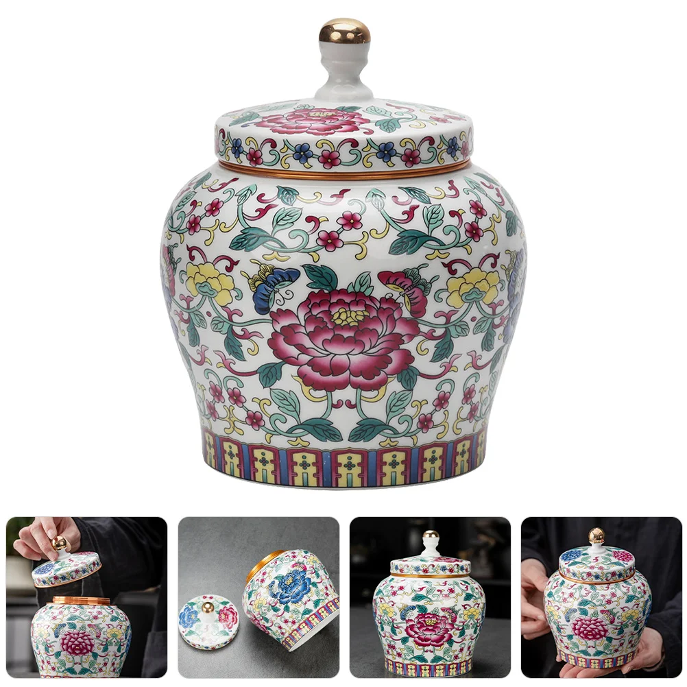 Ceramic Tea Storage Jar with Sealing Lid Multipurpose Kitchen Canister for Loose Tea Coffee Beans Dried Food Dried Fruit Jar 
Ceramic Tea Storage Jar with Sealing Lid Multipurpose Kitchen Canister for Loose Tea Coffee Beans Dried Food Dried Fruit Jar