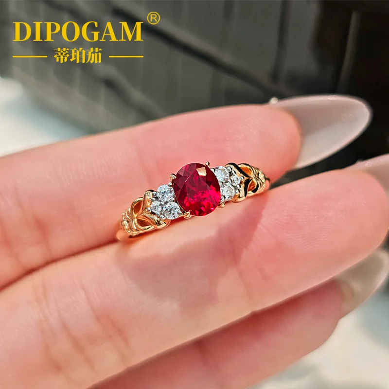 Classic 925 Silver 1 Carat Cultured Blood Red Ruby Ring for Women Daily Wear Fashion Jewelry
Classic 925 Silver 1 Carat Cultured Blood Red Ruby Ring for Women Daily Wear Fashion Jewelry