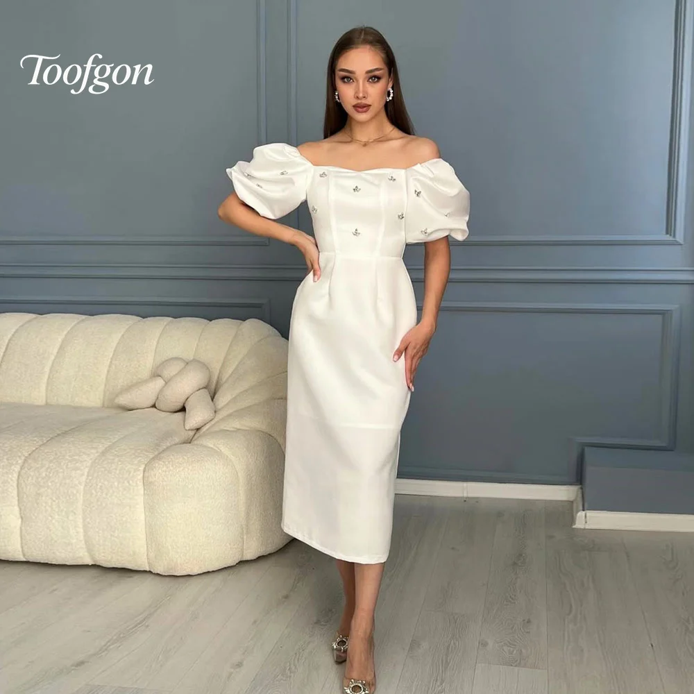 Toofgon Sweetheart Crystal Beaded Prom Dresses Tea Length Mermaid Formal Prom Party Dress Women Special Occasion Gown Customized
Toofgon Sweetheart Crystal Beaded Prom Dresses Tea Length Mermaid Formal Prom Party Dress Women Special Occasion Gown Customized
