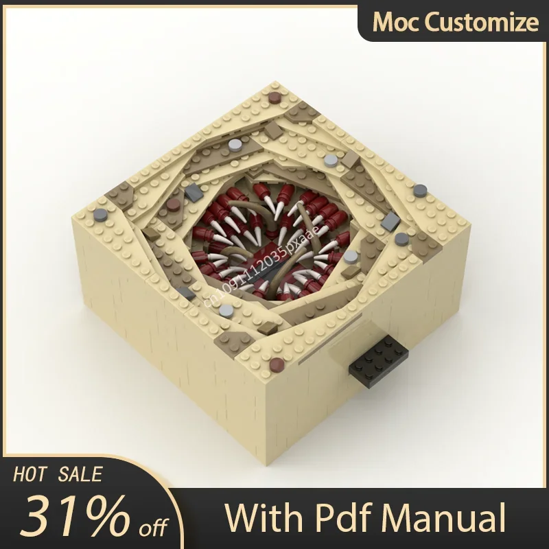 558pcs Moc Star Battle Movie Terrain Scenes Model Sarlacc Great Pit Of Carkoon Building Blocks Creative Bricks Toys Kids Gifts
558pcs Moc Star Battle Movie Terrain Scenes Model Sarlacc Great Pit Of Carkoon Building Blocks Creative Bricks Toys Kids Gifts