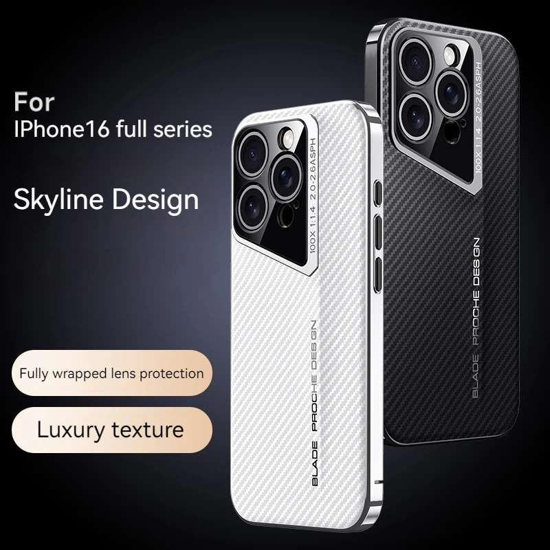 Carbon Fiber Pattern Business Phone Case,For iPhone 16 15 14 13 Pro Max Lens Full Protection 16 15 Anti-Scratch Protective Case
Carbon Fiber Pattern Business Phone Case,For iPhone 16 15 14 13 Pro Max Lens Full Protection 16 15 Anti-Scratch Protective Case