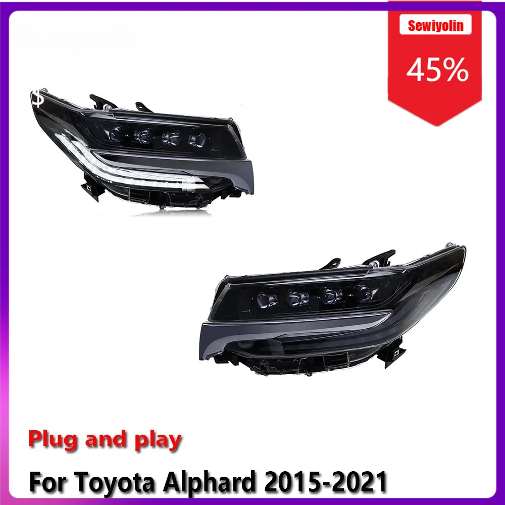 Автомобильные светодиодные лампы Sewiyolin в сборе для Toyota Alphard 2015-2021, противотуманные фары DRL, стоп-сигнал поворота
Автомобильные светодиодные лампы Sewiyolin в сборе для Toyota Alphard 2015-2021, противотуманные фары DRL, стоп-сигнал поворота