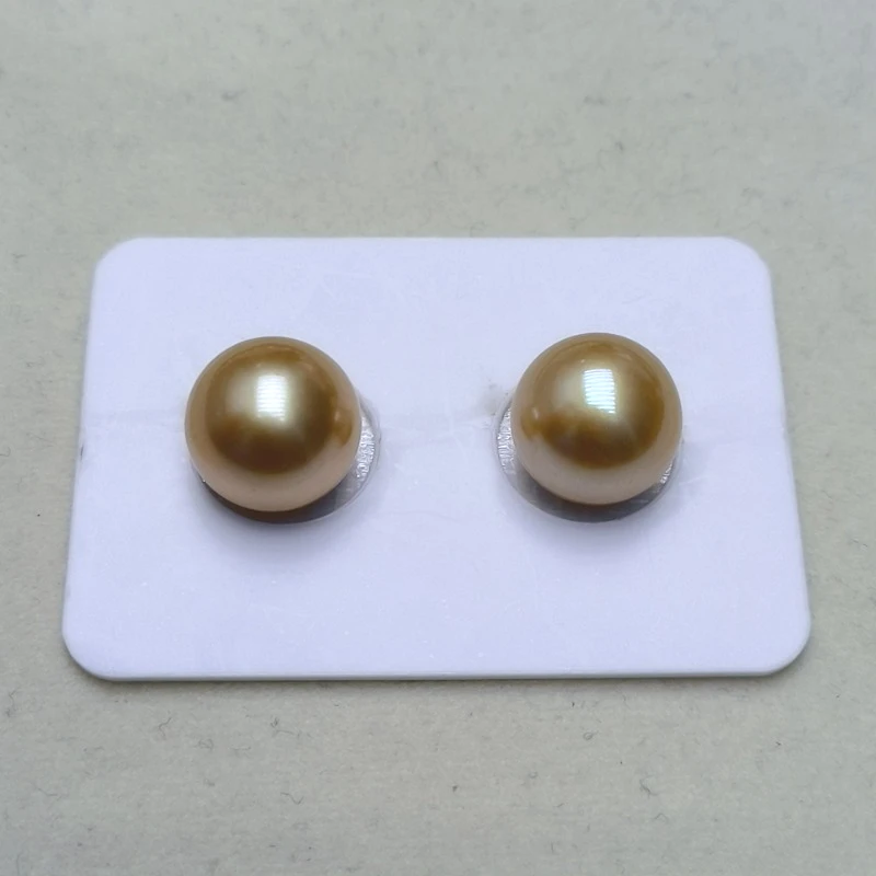 Pair of 10-11mm Gold Color Pearl Beads, No Hole, Cultured Loose Pearls, Craft Supplies Bulk 6666
Pair of 10-11mm Gold Color Pearl Beads, No Hole, Cultured Loose Pearls, Craft Supplies Bulk 6666