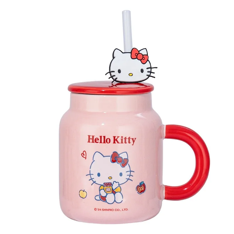 400ml Hello Kitty Mug Color Box with Lid Straw Cup Cartoon Pattern Cute Ceramic Water Cup for Ladies Birthday Gift Decoration
400ml Hello Kitty Mug Color Box with Lid Straw Cup Cartoon Pattern Cute Ceramic Water Cup for Ladies Birthday Gift Decoration