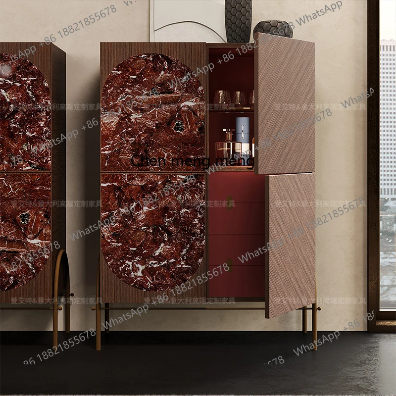 High-end wine cabinet natural marble side cabinet Italian minimalist decorative cabinet luxury villa
High-end wine cabinet natural marble side cabinet Italian minimalist decorative cabinet luxury villa