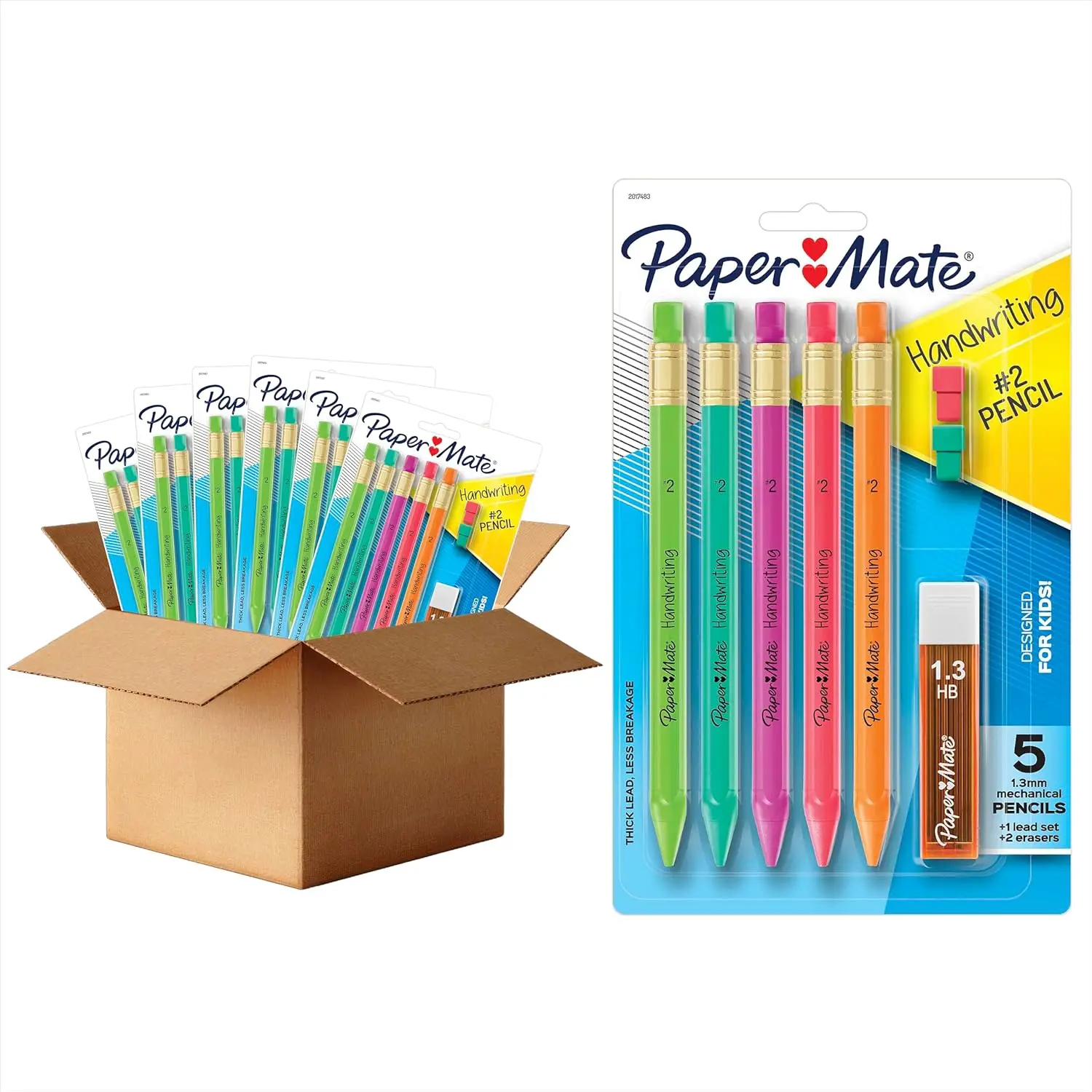 Triangular Mechanical Pencil Set - 1.3mm Lead, 30 Pencils for Kids Handwriting
Triangular Mechanical Pencil Set - 1.3mm Lead, 30 Pencils for Kids Handwriting