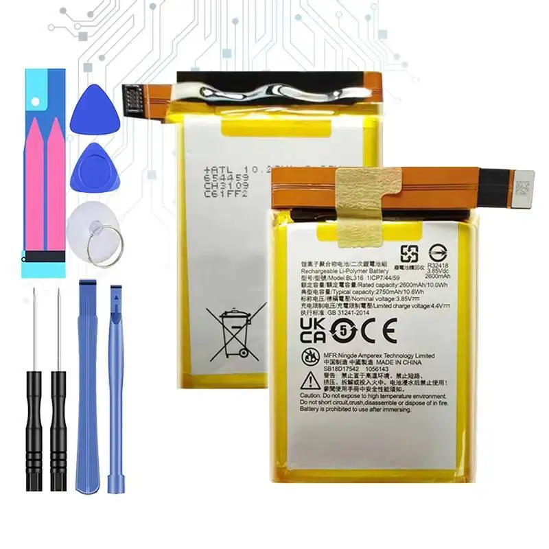 Mobile Phone Battery Long Lasting 2750Mah For Lenovo Saver 2 Pro L70081 BL316
Mobile Phone Battery Long Lasting 2750Mah For Lenovo Saver 2 Pro L70081 BL316