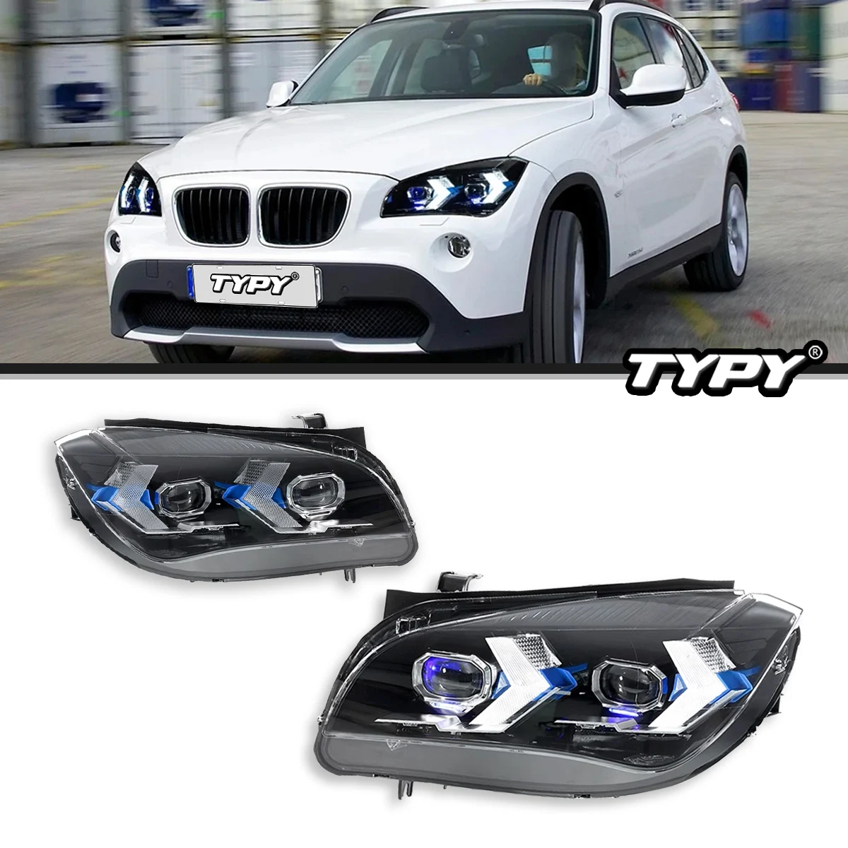 TYPY Car Lights For BMW X1 E84 Headlight 2010-2015 LED Projector Head Lamp Daytime Running Light Automotive Accessories
TYPY Car Lights For BMW X1 E84 Headlight 2010-2015 LED Projector Head Lamp Daytime Running Light Automotive Accessories