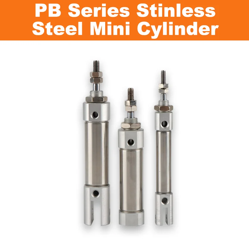 Airtac Type PB Series Mini Stainless Steel Pneumatic Cylinder Double Acting Air Cylinder Bore PB10 PB12 PB16 Stroke 5-200mm
Airtac Type PB Series Mini Stainless Steel Pneumatic Cylinder Double Acting Air Cylinder Bore PB10 PB12 PB16 Stroke 5-200mm