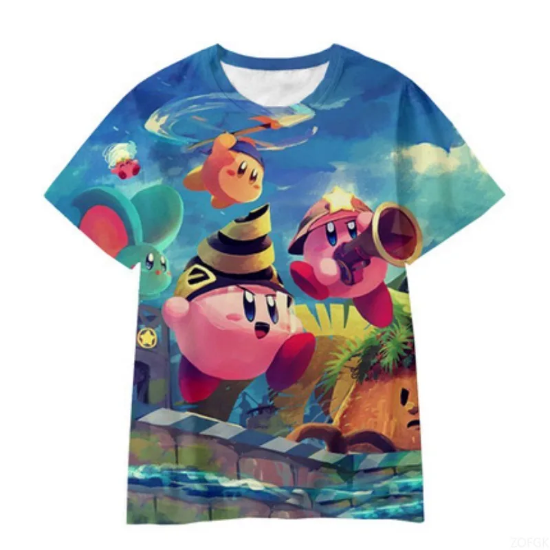 Round Neck Star Kirby Print Anime Short Sleeved T-shirt for Children's Summer Half Shirt Trend
Round Neck Star Kirby Print Anime Short Sleeved T-shirt for Children's Summer Half Shirt Trend
