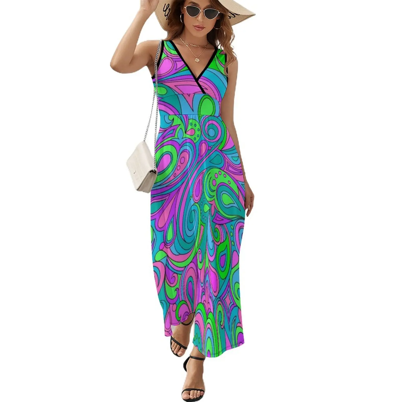 Happy Hippy Purple Paisley Pattern Sleeveless Dress summer dress korean women woman dress women's clothing summer 2023 novelties
Happy Hippy Purple Paisley Pattern Sleeveless Dress summer dress korean women woman dress women's clothing summer 2023 novelties
