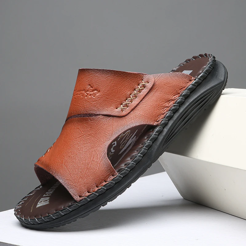 Sandals men's tide summer new style leather toe cap outdoor leisure sports hollow sandals beach shoes
Sandals men's tide summer new style leather toe cap outdoor leisure sports hollow sandals beach shoes