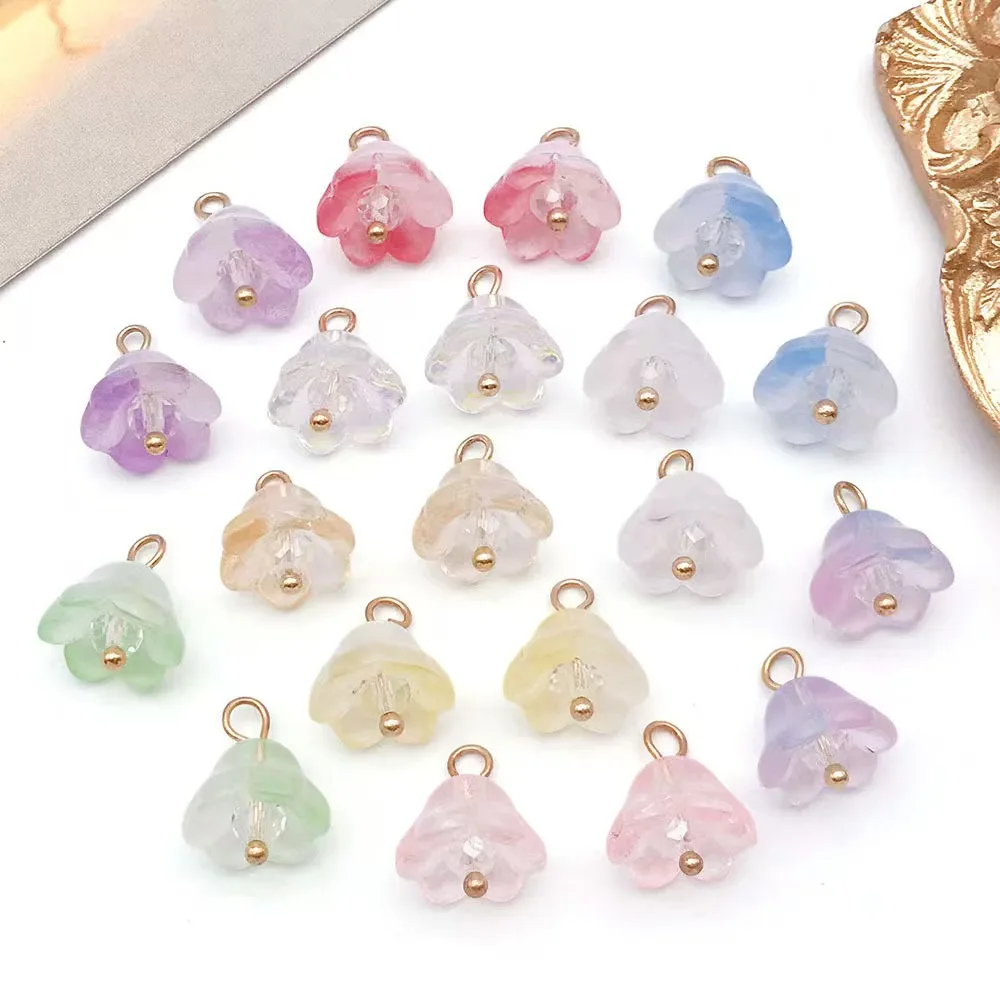 Colorful Transparent Glass Flower Pendants Charms DIY Bracelet Necklace Jewelry Accessories 100pcs/lot
Colorful Transparent Glass Flower Pendants Charms DIY Bracelet Necklace Jewelry Accessories 100pcs/lot