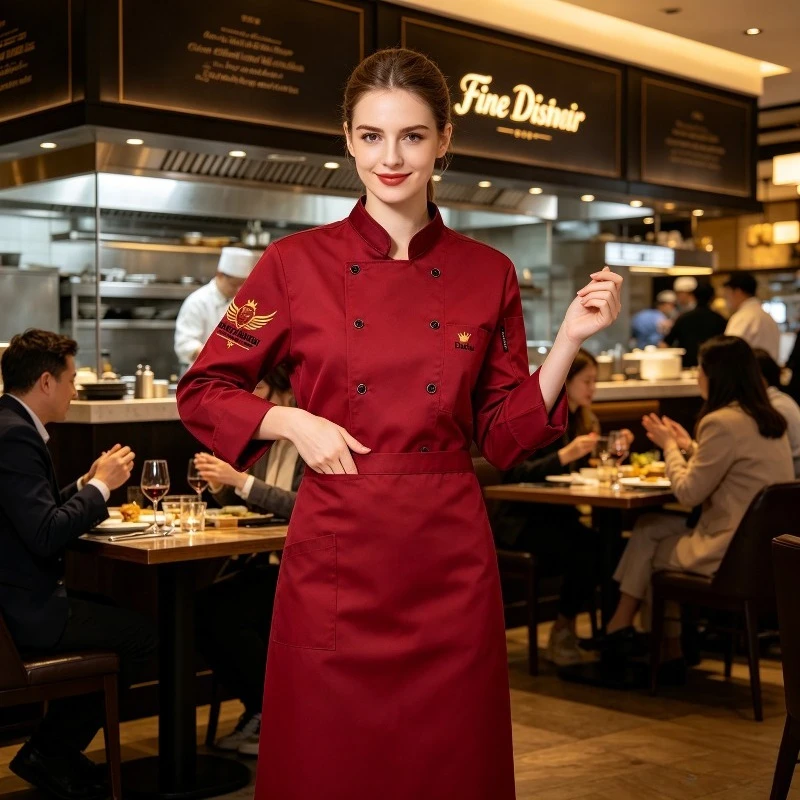Neutral Chef's Clothing, Long Sleeved, Catering, Hotel Kitchen, Restaurant, Bakery, Oil Resistant and Wear-resistant Workwear
Neutral Chef's Clothing, Long Sleeved, Catering, Hotel Kitchen, Restaurant, Bakery, Oil Resistant and Wear-resistant Workwear