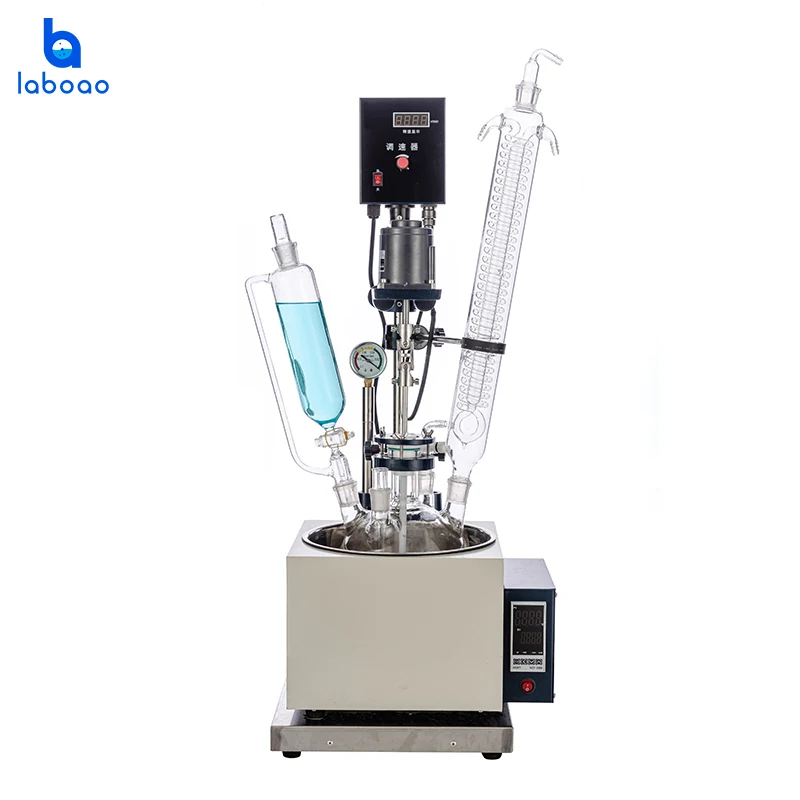 LABOAO Lab Vacuum Glass Reactor Heated Glass Reactor 1L with Single Layer
LABOAO Lab Vacuum Glass Reactor Heated Glass Reactor 1L with Single Layer