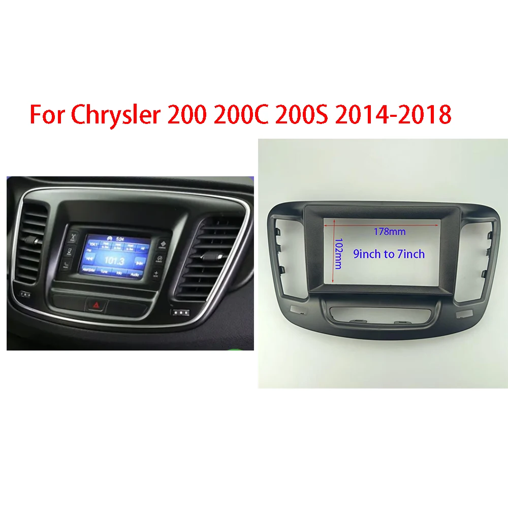 For Chrysler 200 200C 200S 2014-2018(7/9INCH) Car Radio Fascias Frame Stereo Panel Wiring Harness Power Cable Adapter Canbus
For Chrysler 200 200C 200S 2014-2018(7/9INCH) Car Radio Fascias Frame Stereo Panel Wiring Harness Power Cable Adapter Canbus