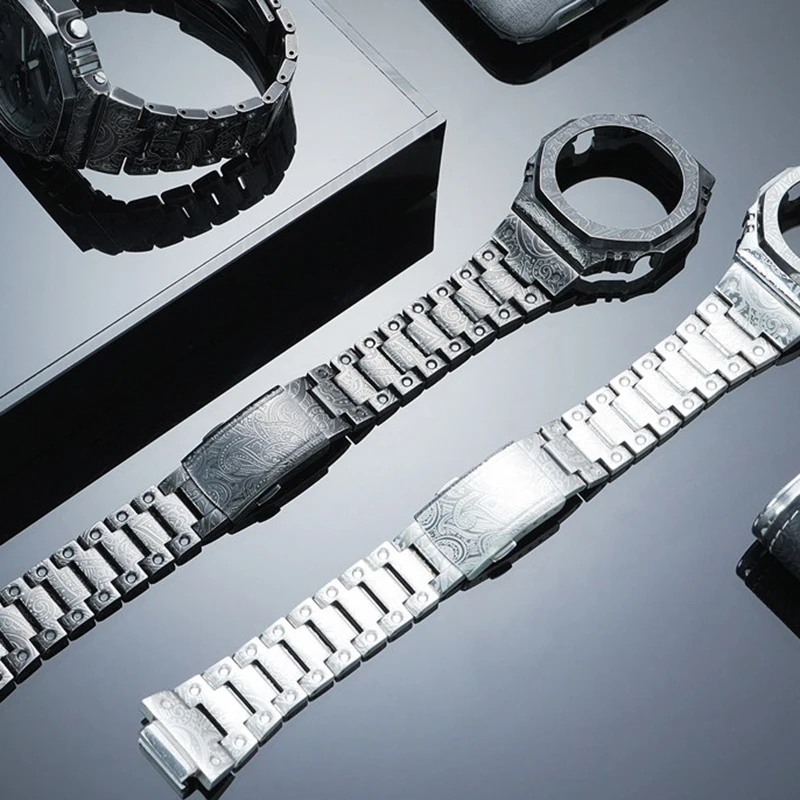 Комплект для самостоятельной сборки: ремешок и корпус для часов Casio GA-2100/2110/B2100, модифицированный ретро-корпус из резного металла, браслет из нержавеющей стали
Комплект для самостоятельной сборки: ремешок и корпус для часов Casio GA-2100/2110/B2100, модифицированный ретро-корпус из резного металла, браслет из нержавеющей стали