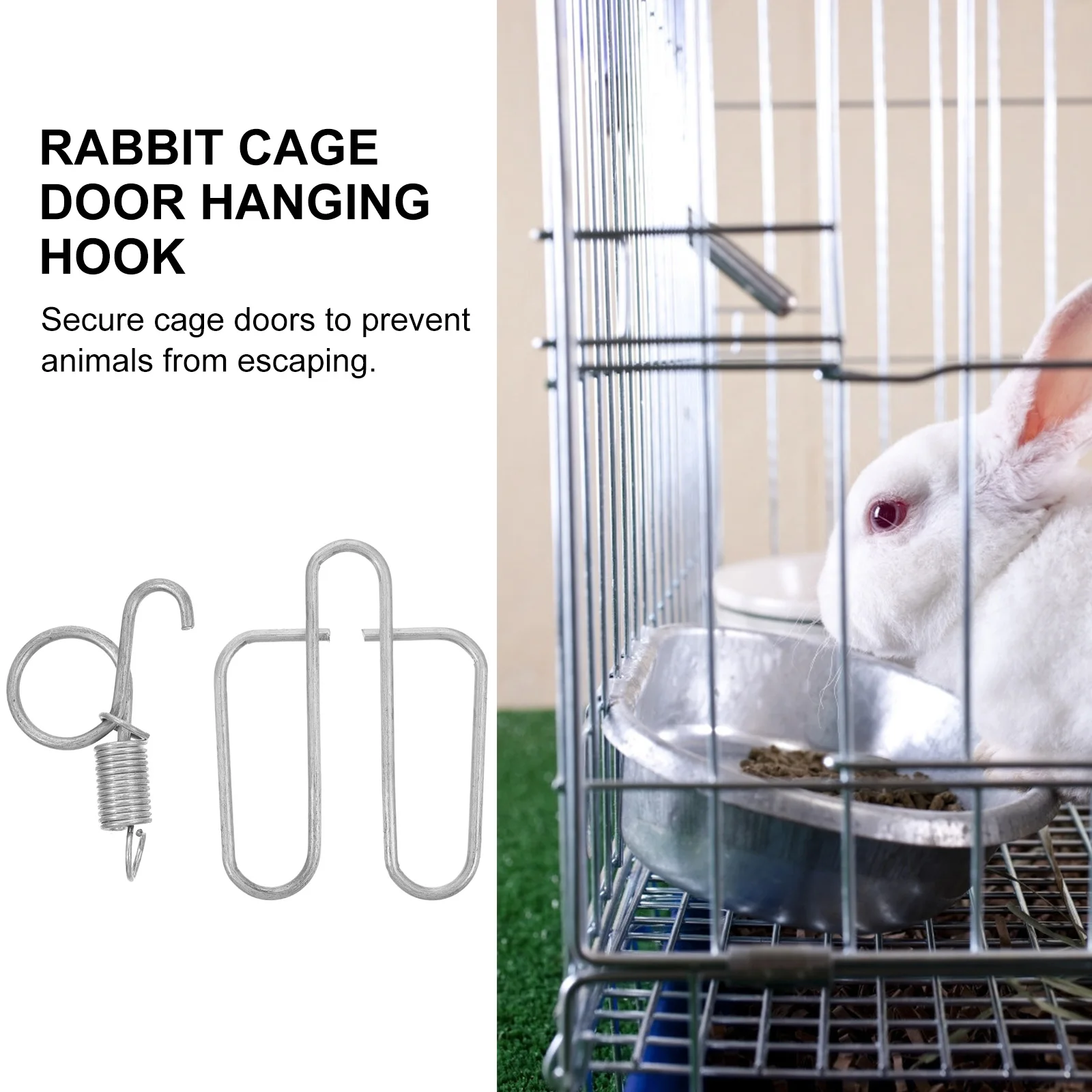 6Sets Rabbit Cage Door Hook Latch for Chicken Pigeon Quail Bird Hamster Cage Secure Closure Fastener
6Sets Rabbit Cage Door Hook Latch for Chicken Pigeon Quail Bird Hamster Cage Secure Closure Fastener