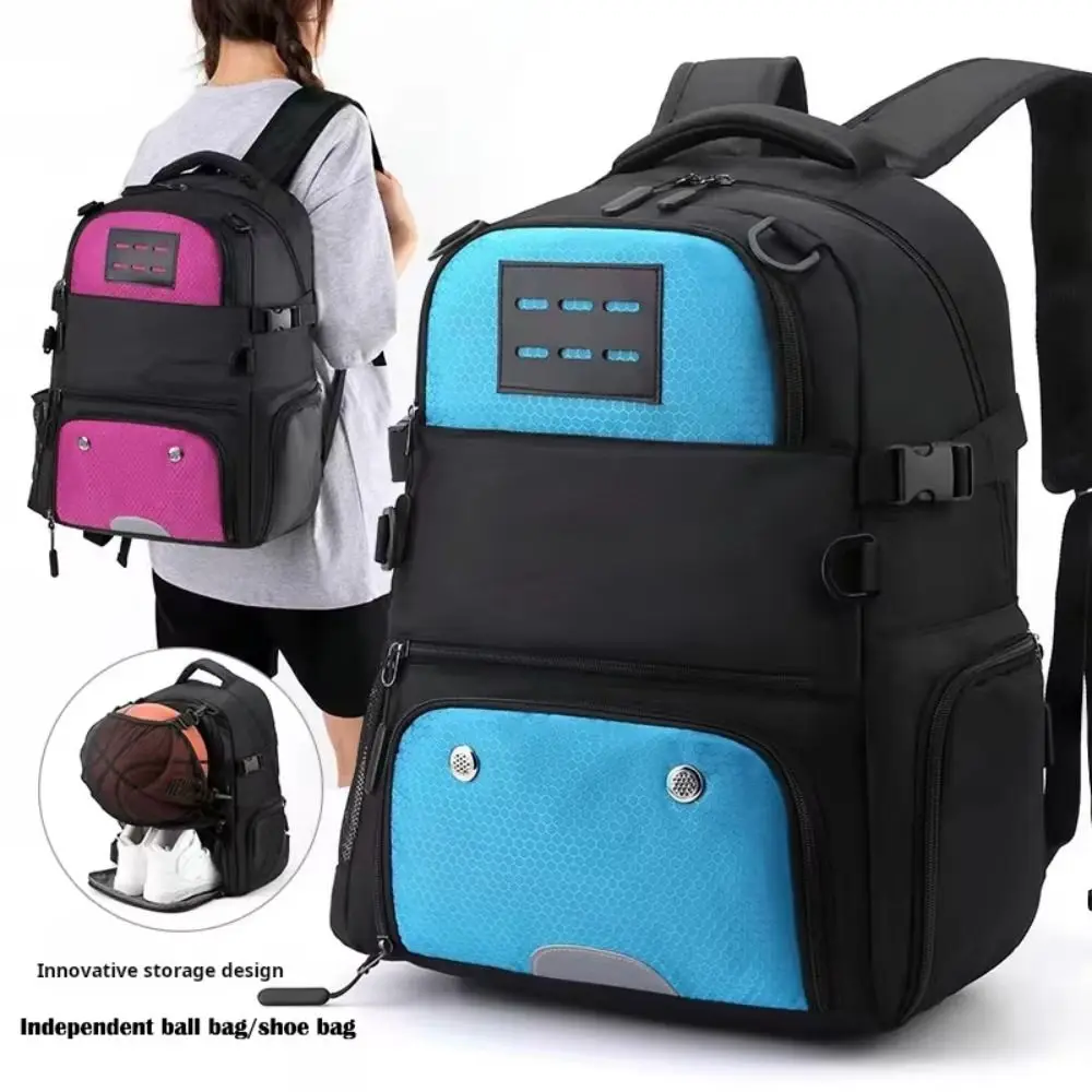 Large Capacity Sports Basketball Backpack Multi Pockets Detachable Net Soccer Bag with Shoes Bag Oxford Fabric
Large Capacity Sports Basketball Backpack Multi Pockets Detachable Net Soccer Bag with Shoes Bag Oxford Fabric