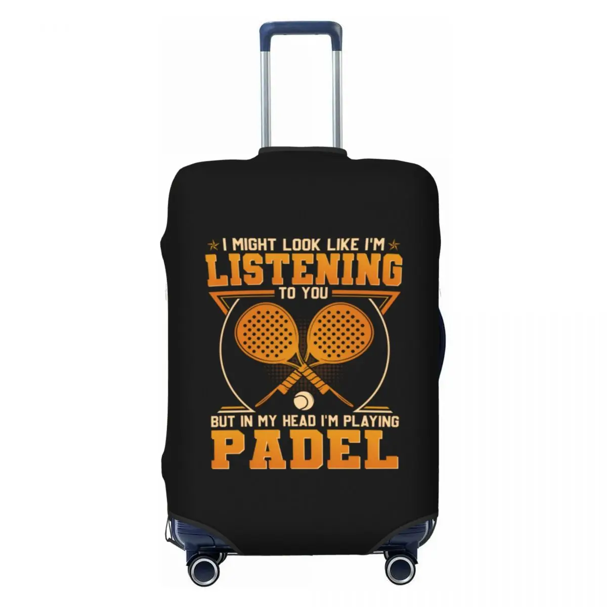 Пользовательские на заказ забавные цитаты для падель, тенниса, спортивного игрока, чехол для багажа, моющиеся чехлы для дорожных чемоданов 
Пользовательские на заказ забавные цитаты для падель, тенниса, спортивного игрока, чехол для багажа, моющиеся чехлы для дорожных чемоданов