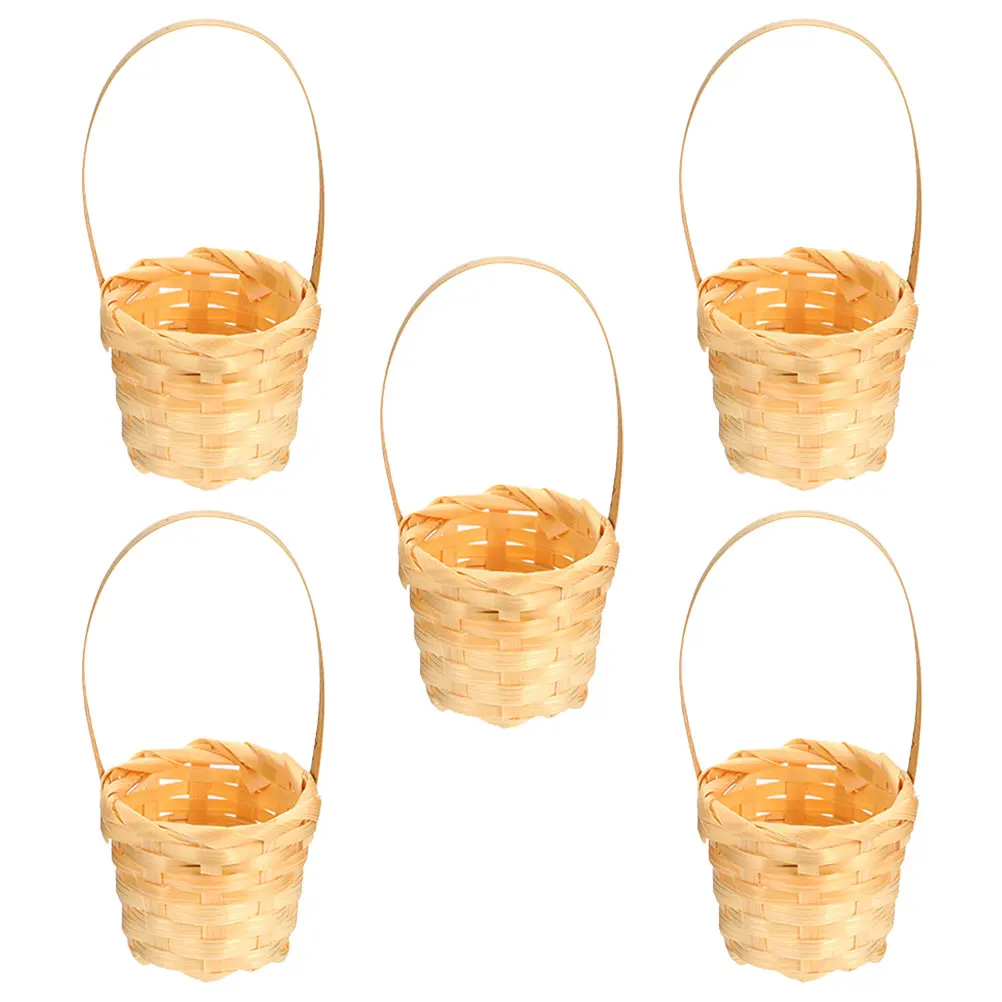 5 Pcs Mini Bamboo Hand Woven Baskets Small Flower Storage Home Decor Wedding Party Easter Artificial Flowers Storage Baskets
5 Pcs Mini Bamboo Hand Woven Baskets Small Flower Storage Home Decor Wedding Party Easter Artificial Flowers Storage Baskets