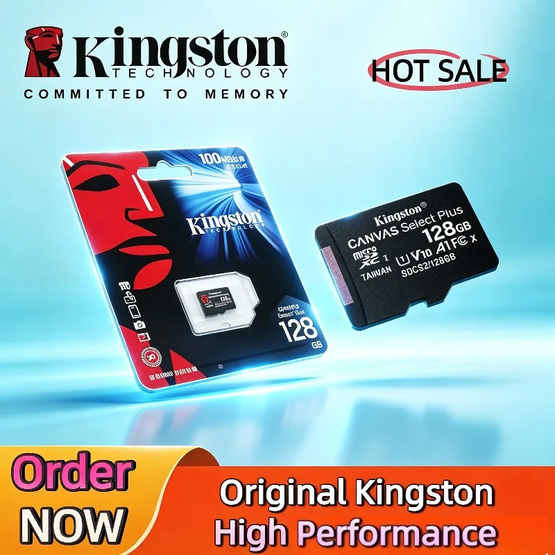 Kingston New A1 V10 MicroSD Card Memory Card 64-512GB TF Large Capacity Storage For Smartphone Tablet Switch Console Flash
Kingston New A1 V10 MicroSD Card Memory Card 64-512GB TF Large Capacity Storage For Smartphone Tablet Switch Console Flash