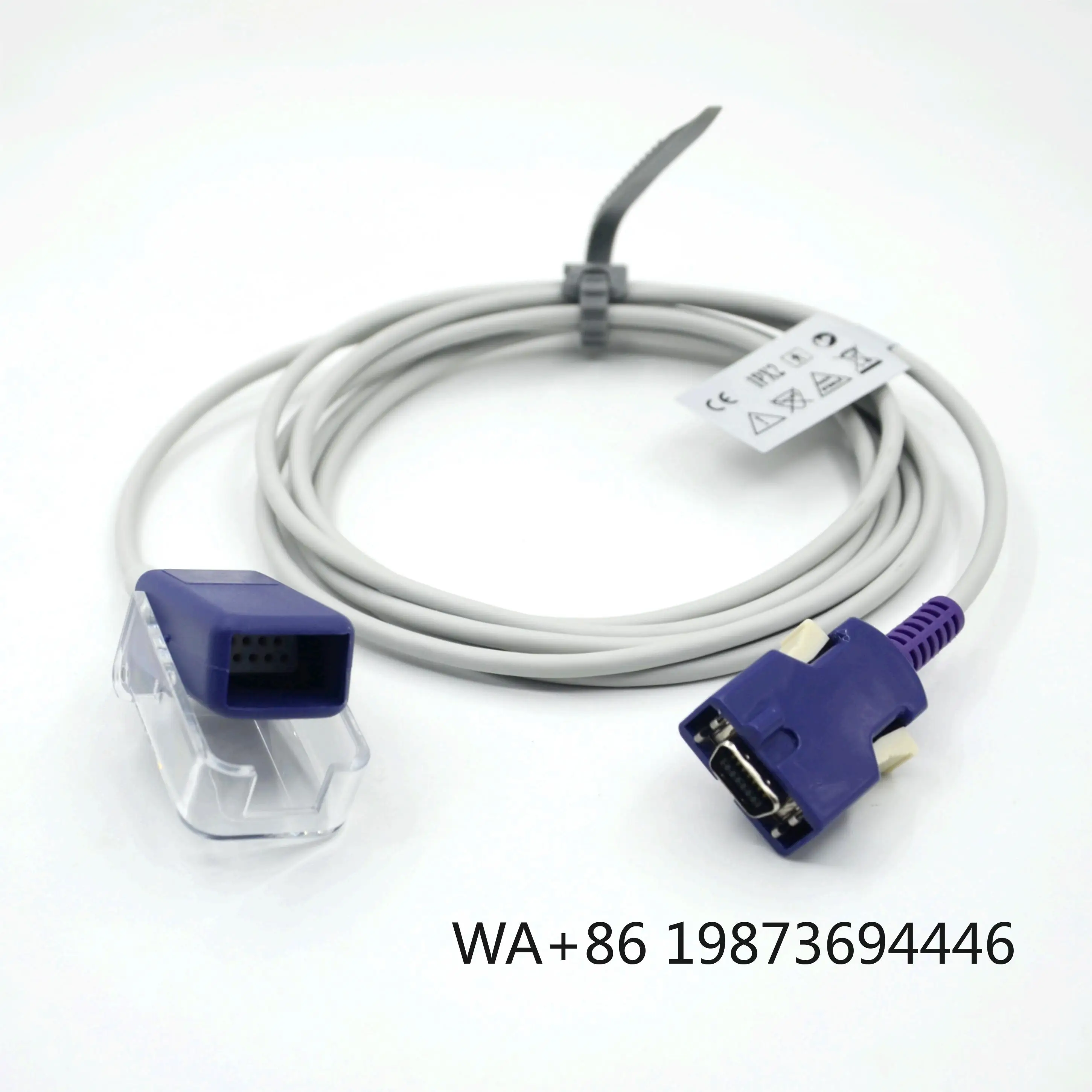 ISO-Quality Certified TPU Extension Spo2 Cable Reusable Medical Monitor Adapter
ISO-Quality Certified TPU Extension Spo2 Cable Reusable Medical Monitor Adapter