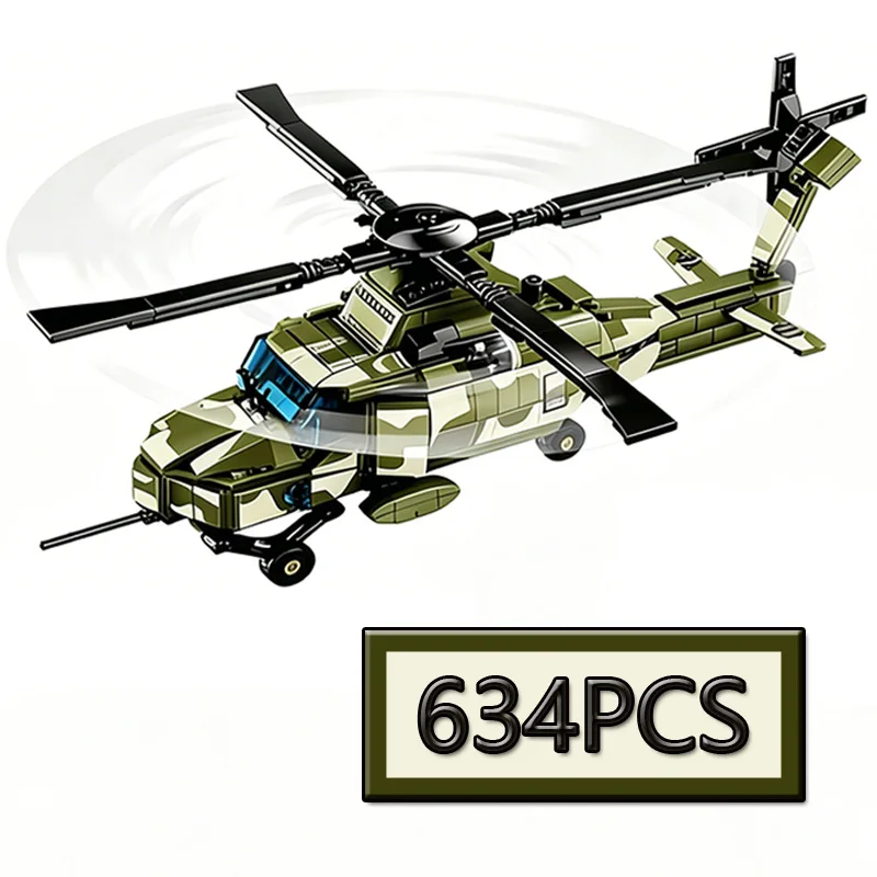 Military Early Warning Combat Helicopter Building Block Set Creative Model Puzzle Toy for Gift
Military Early Warning Combat Helicopter Building Block Set Creative Model Puzzle Toy for Gift