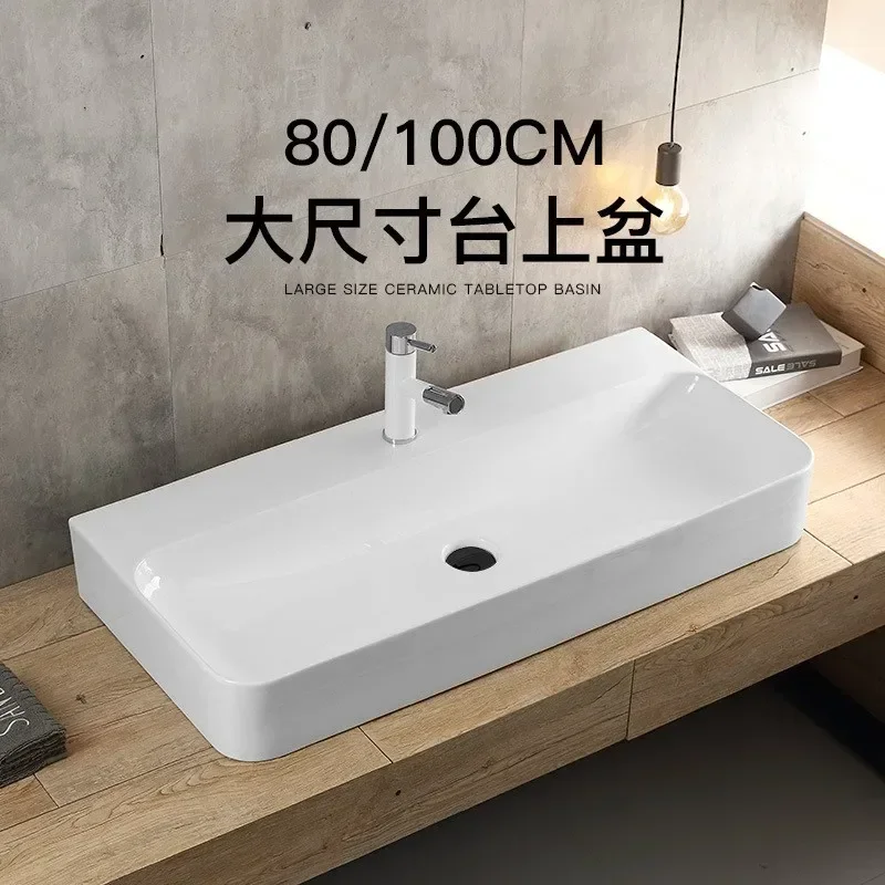 Simple Large Size Table Basin Household Washbasin Square Art Basin Wash Basin Ceramic European Style Integrated
Simple Large Size Table Basin Household Washbasin Square Art Basin Wash Basin Ceramic European Style Integrated