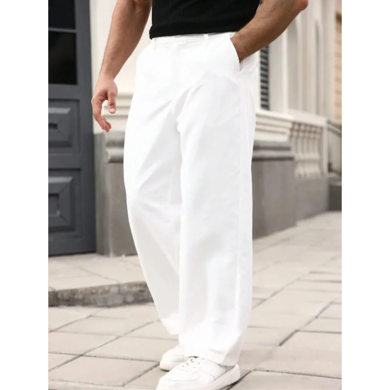Loose Floor-Length Pants Wide Leg Trousers Men's Casual Straight Cut Neutral Style Spring Collection Fashionable Dragging Pants
Loose Floor-Length Pants Wide Leg Trousers Men's Casual Straight Cut Neutral Style Spring Collection Fashionable Dragging Pants