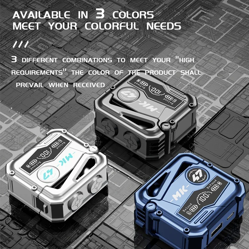 MK47 Wireless Bluetooth Earphone TWS Gaming Headphone Waterproof Noise Cancelling Sport Earbuds with Microphone
MK47 Wireless Bluetooth Earphone TWS Gaming Headphone Waterproof Noise Cancelling Sport Earbuds with Microphone