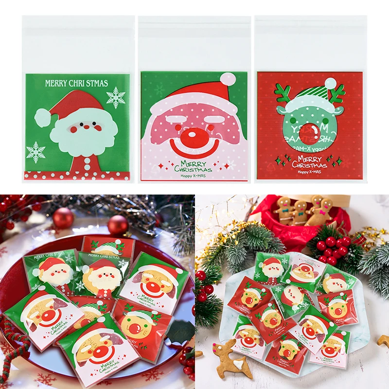 50/100pcs Christmas Candy Cookie Bag Plastic Self-adhesive Gift Bag Biscuits Snack Baking Packaging Bags Xmas Party Favors Decor
50/100pcs Christmas Candy Cookie Bag Plastic Self-adhesive Gift Bag Biscuits Snack Baking Packaging Bags Xmas Party Favors Decor