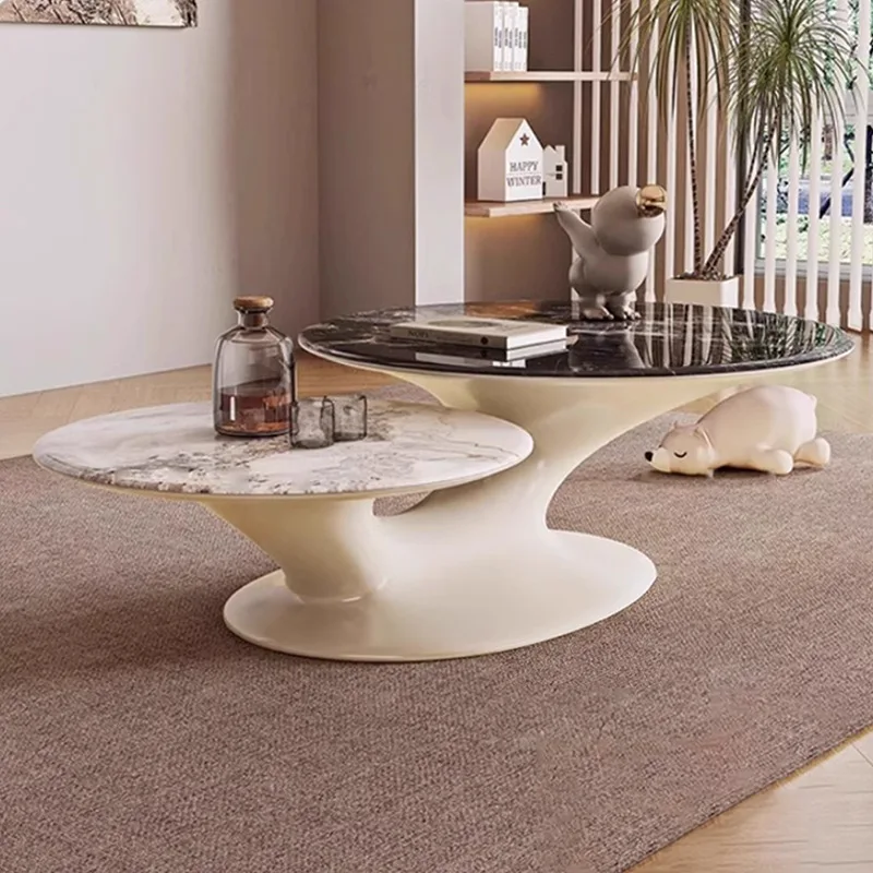 Italian minimalist cream wind rock slab coffee table modern simple small apartment living room household round coffee table
Italian minimalist cream wind rock slab coffee table modern simple small apartment living room household round coffee table