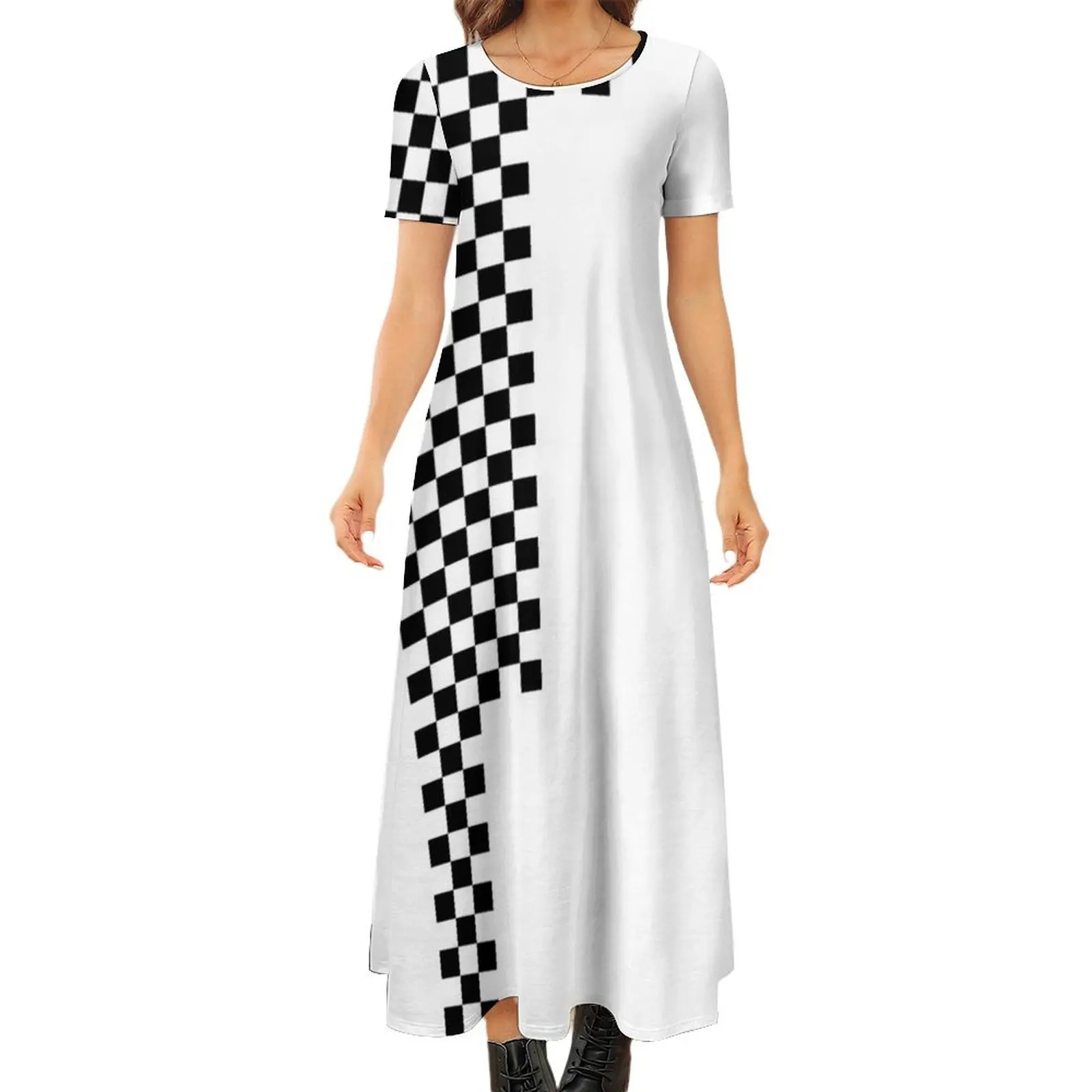 Ska Checkerboard Concept v1 Round Neck Short Sleeve Dress party dresses woman Women"s skirt clothes
Ska Checkerboard Concept v1 Round Neck Short Sleeve Dress party dresses woman Women"s skirt clothes