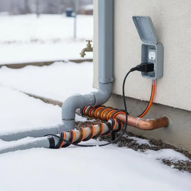 Self-Regulating Pipe Heating Cable, 60-feet 5W/ft Heat Tape for Pipes Freeze Protection, Protects PVC Hose, Metal and Plastic
Self-Regulating Pipe Heating Cable, 60-feet 5W/ft Heat Tape for Pipes Freeze Protection, Protects PVC Hose, Metal and Plastic