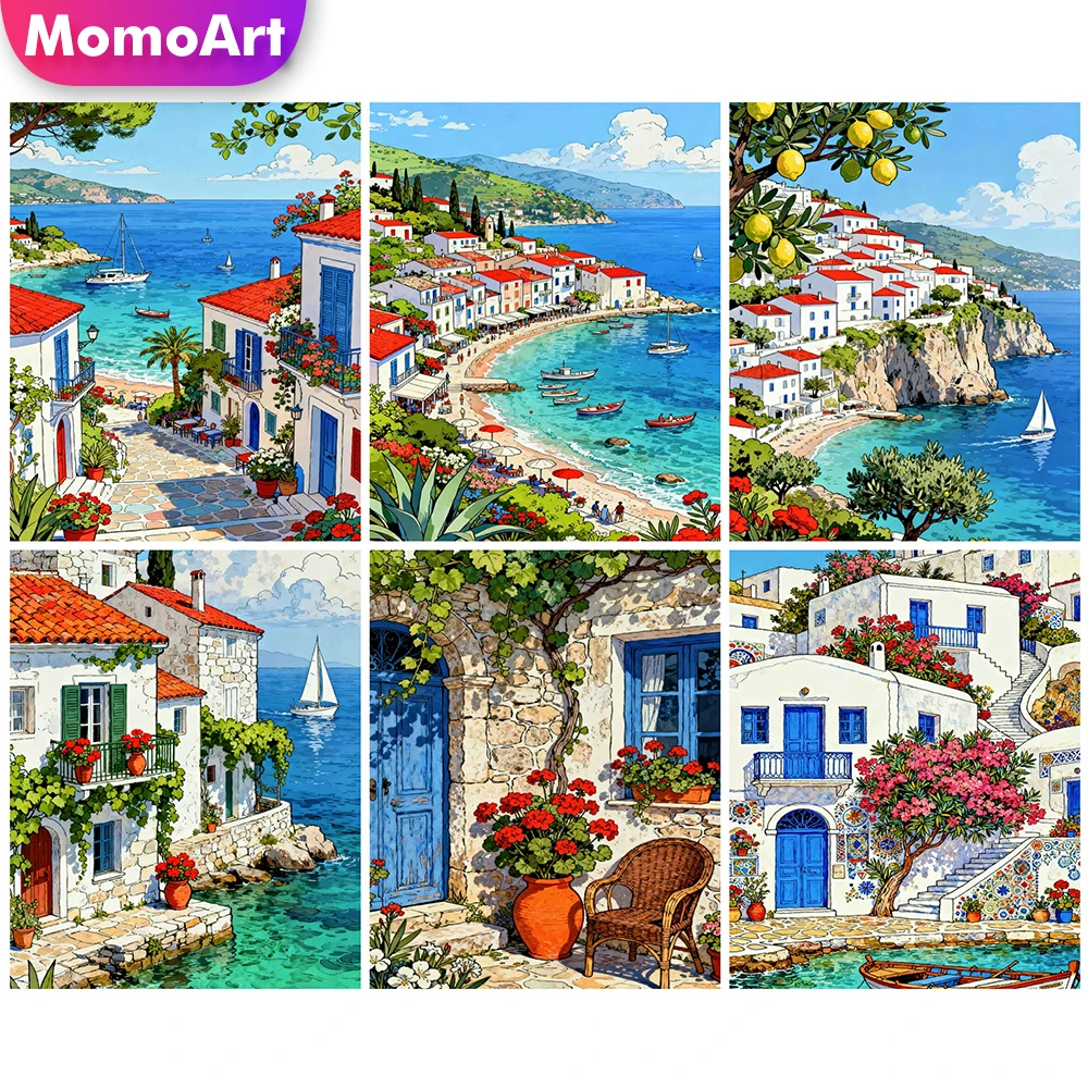 Momoart Diamond Embroidery Seaside Landscape Rhinestones Painting House Full Square Mosaic Flower DIY Home Living Room Art Craft
Momoart Diamond Embroidery Seaside Landscape Rhinestones Painting House Full Square Mosaic Flower DIY Home Living Room Art Craft